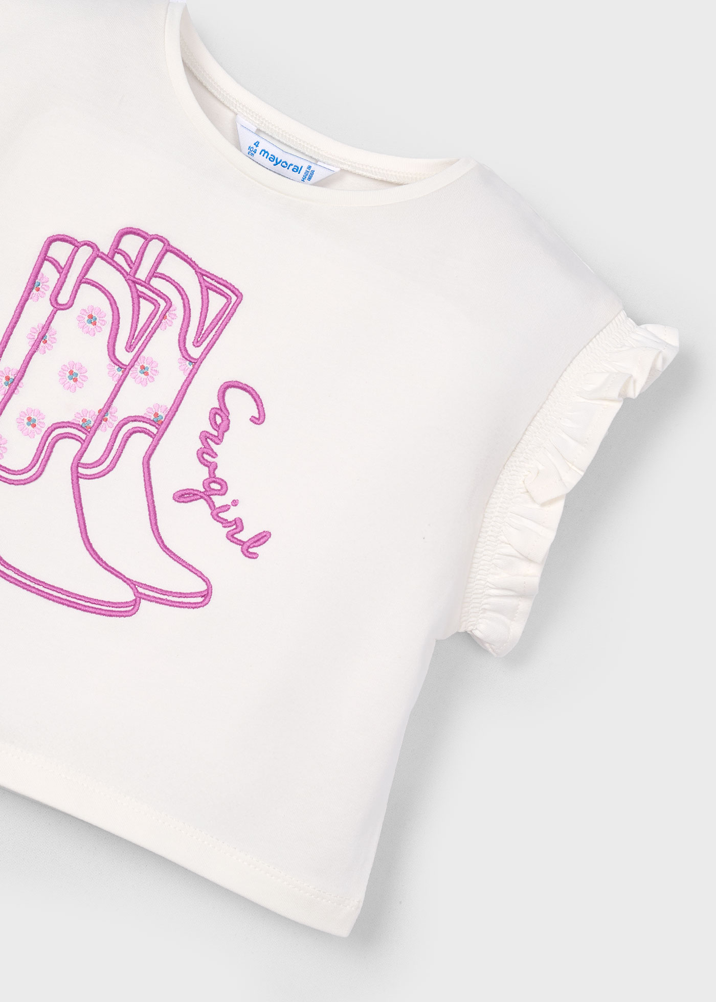 Camiseta botas niña