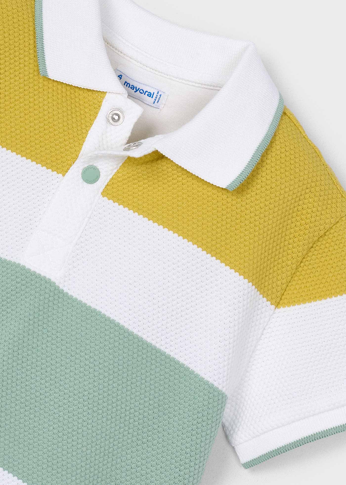 Polo piqué bandas niño
