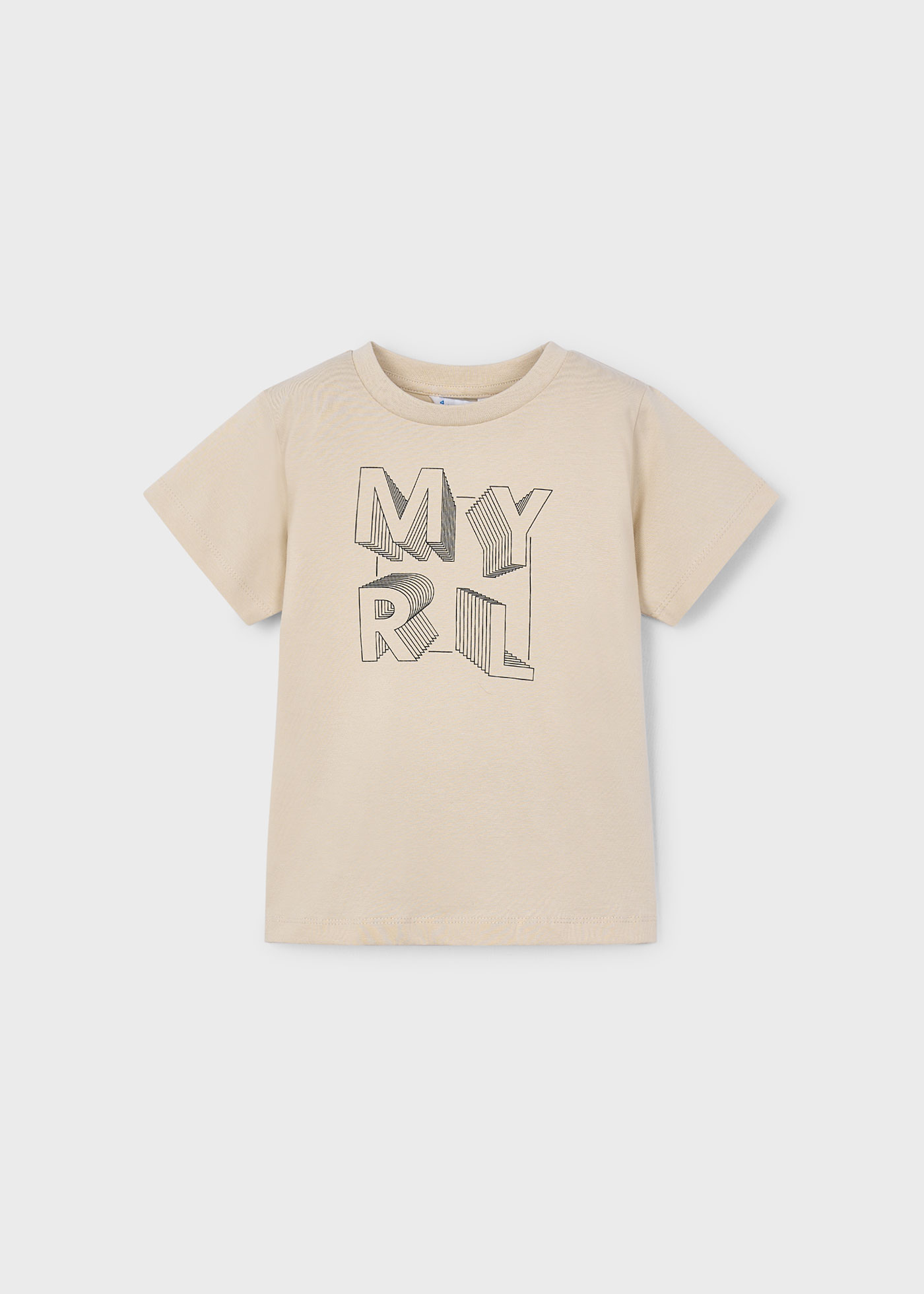 Camiseta básica letras niño