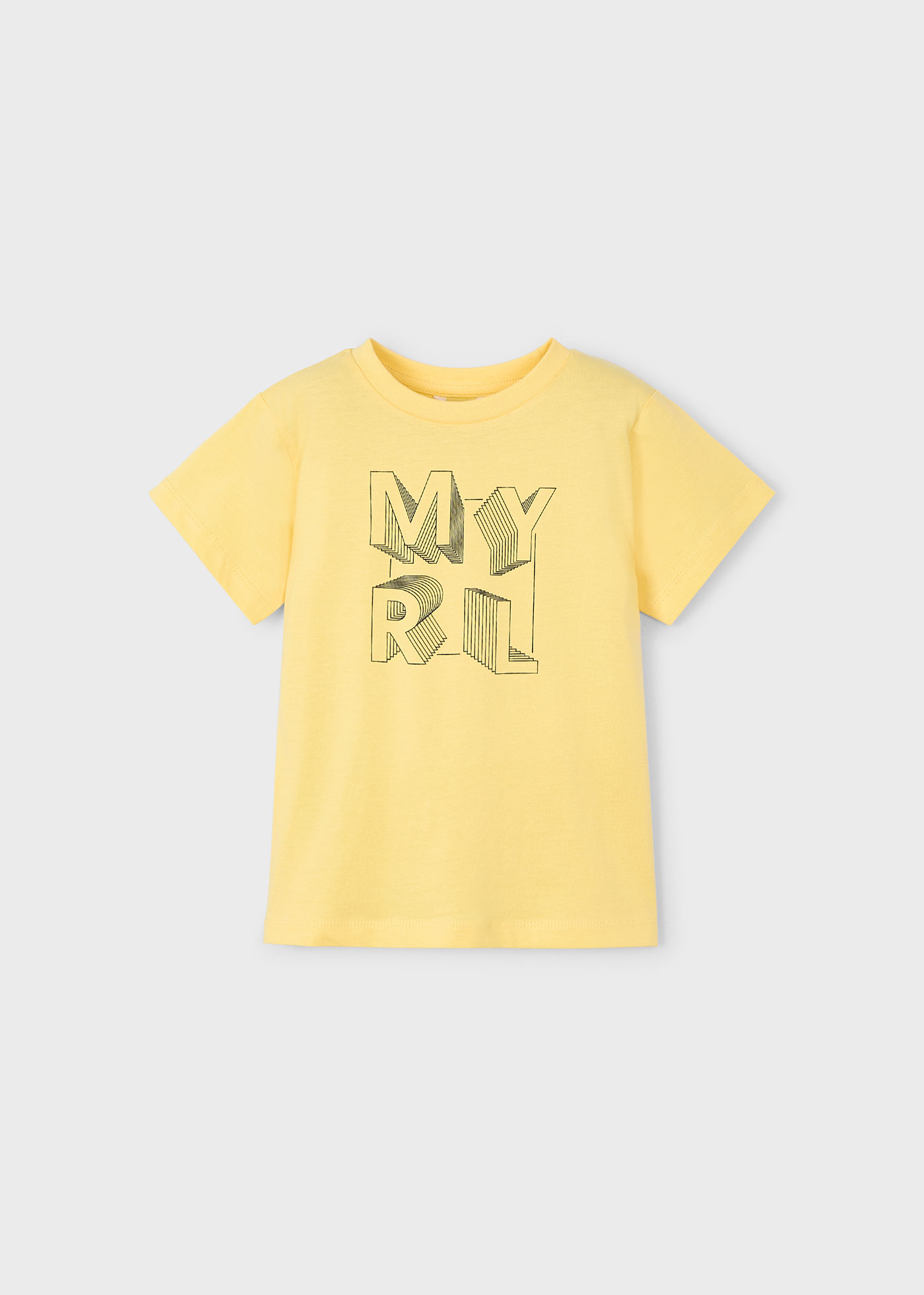 Camiseta básica letras niño