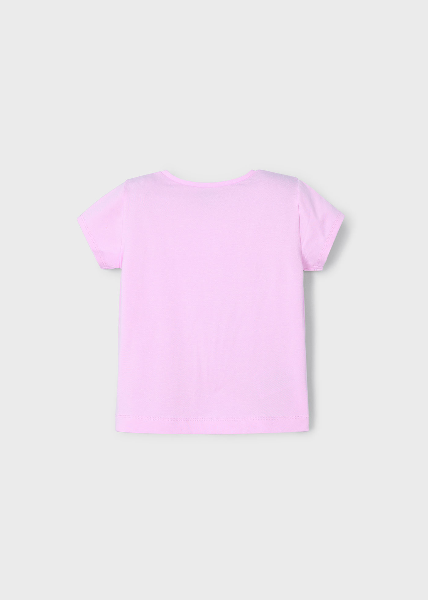 Camiseta básica flores niña