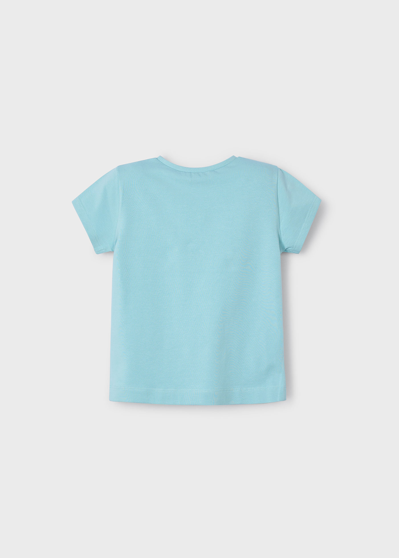 Camiseta básica flores niña