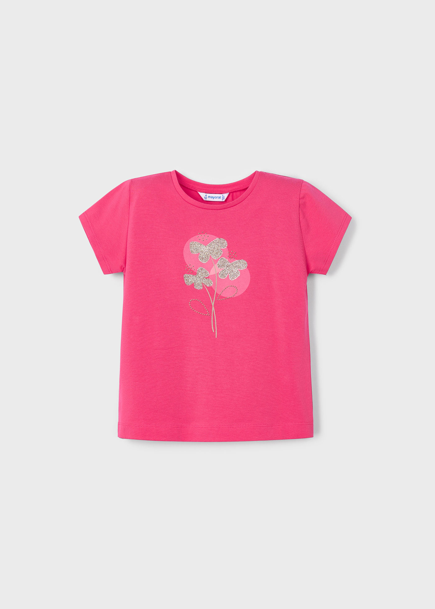 Camisola básica flores menina
