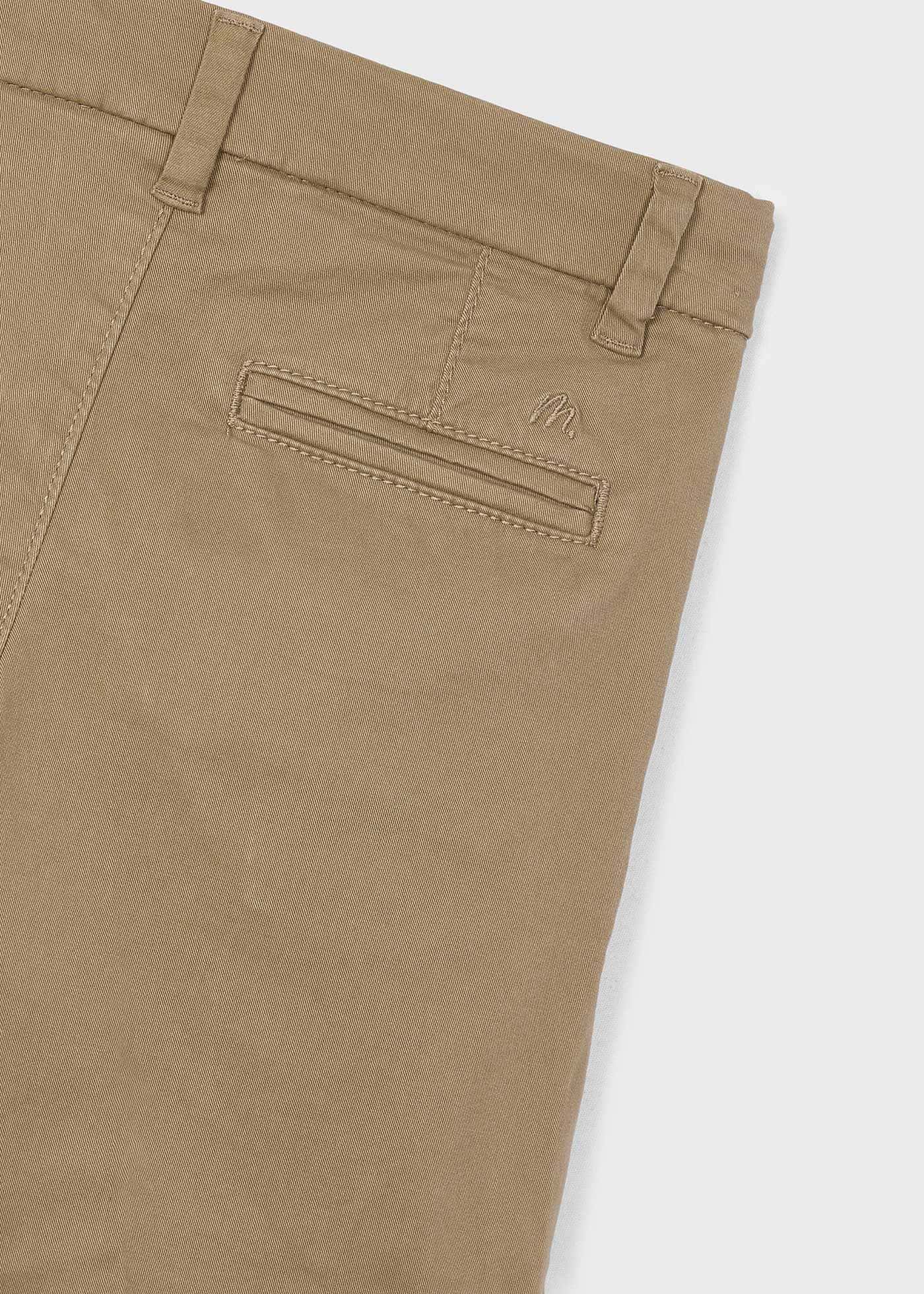 Bermudy chino z serży basic dla chłopca