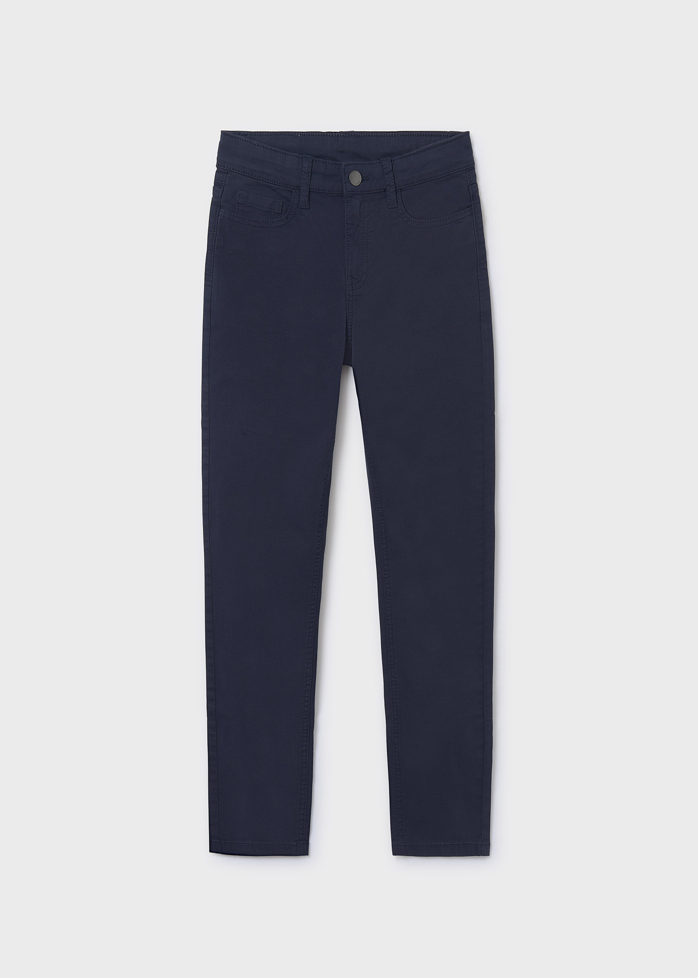 Pantalone aderente twill basico ragazzo