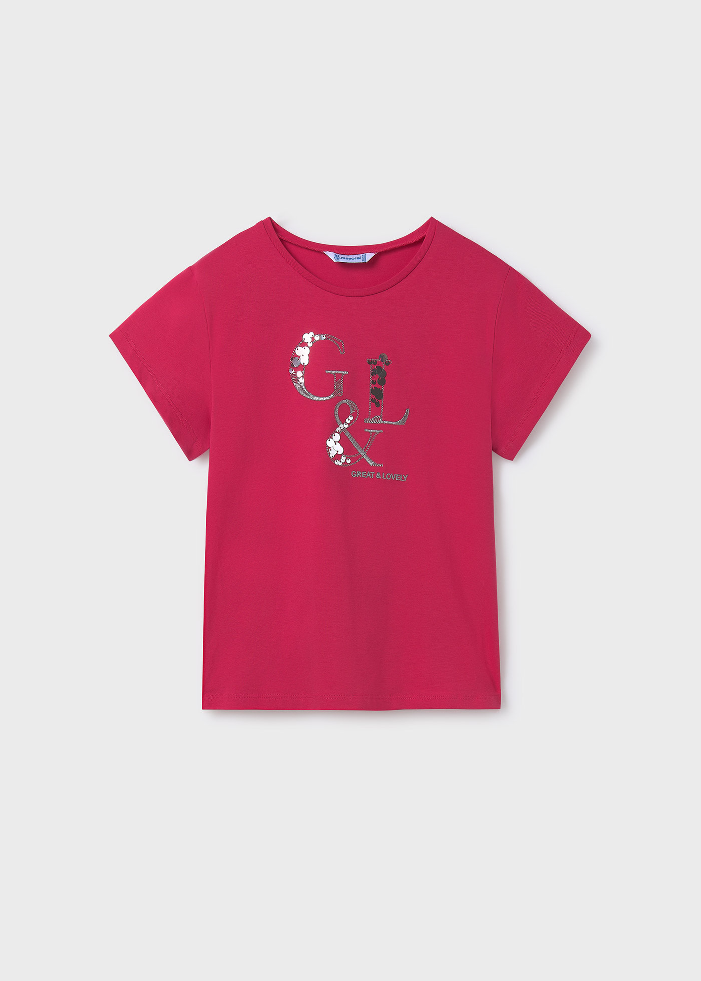 Girl T-Shirt with Metallic Letters