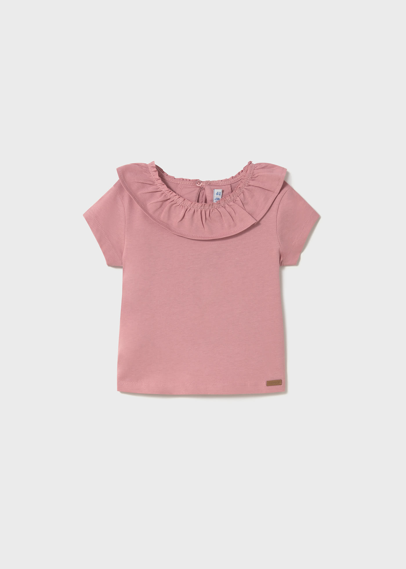 Tricou guler cu volane bebe