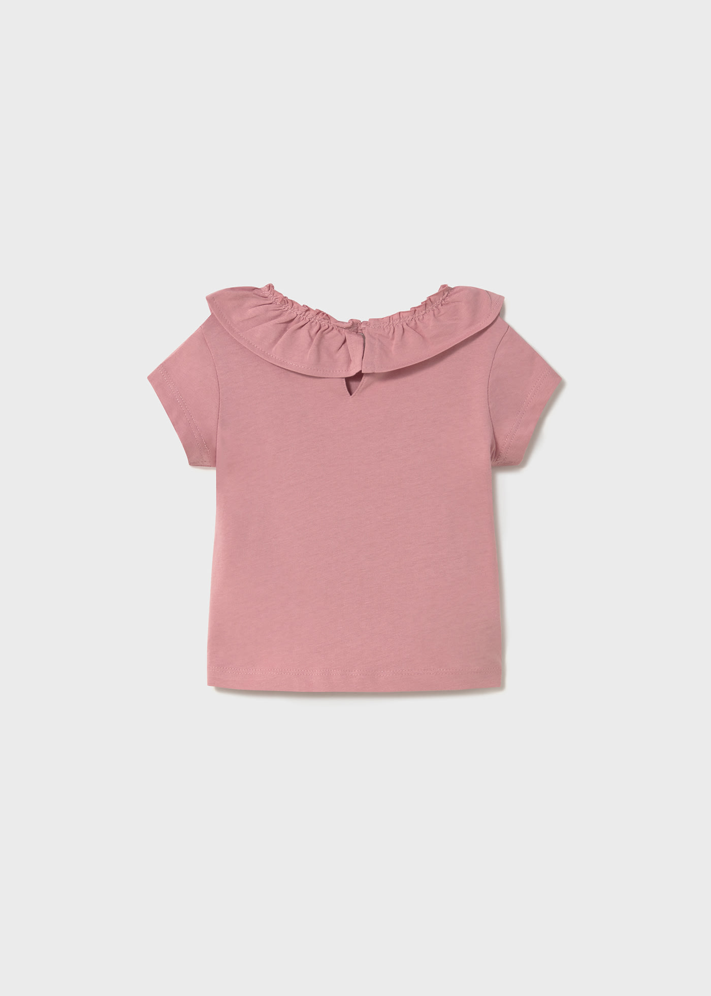 Tricou guler cu volane bebe