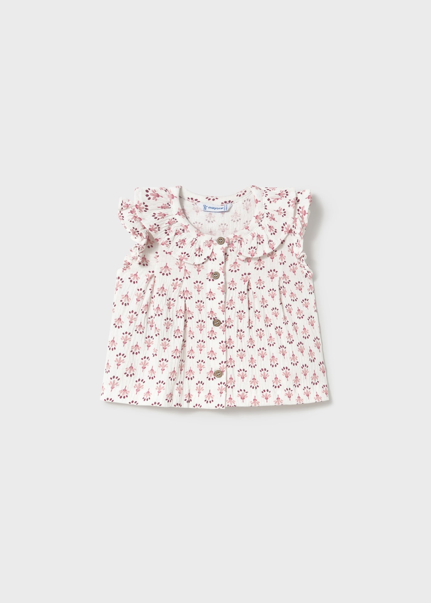 Baby print bambula blouse