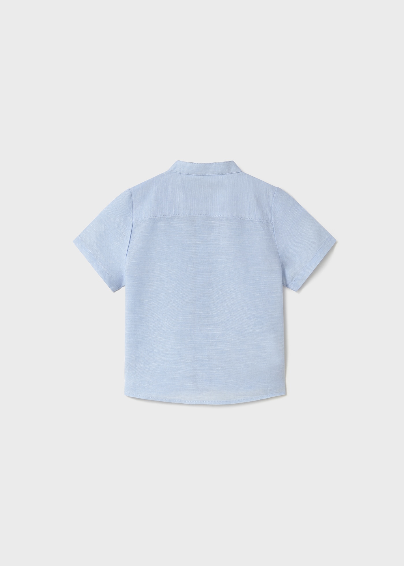Camicia colletto coreana lino neonato