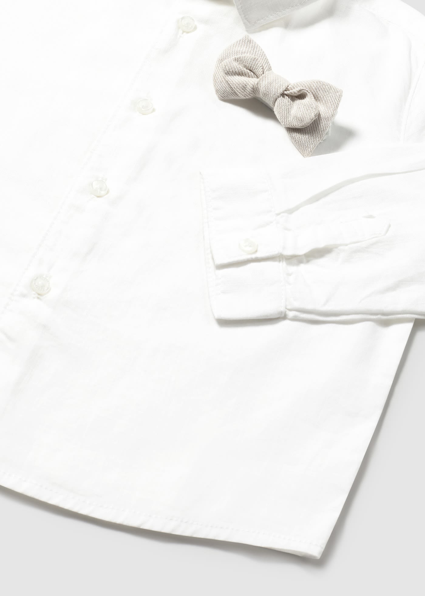 Chemise à manches longues avec nœud papillon bébé