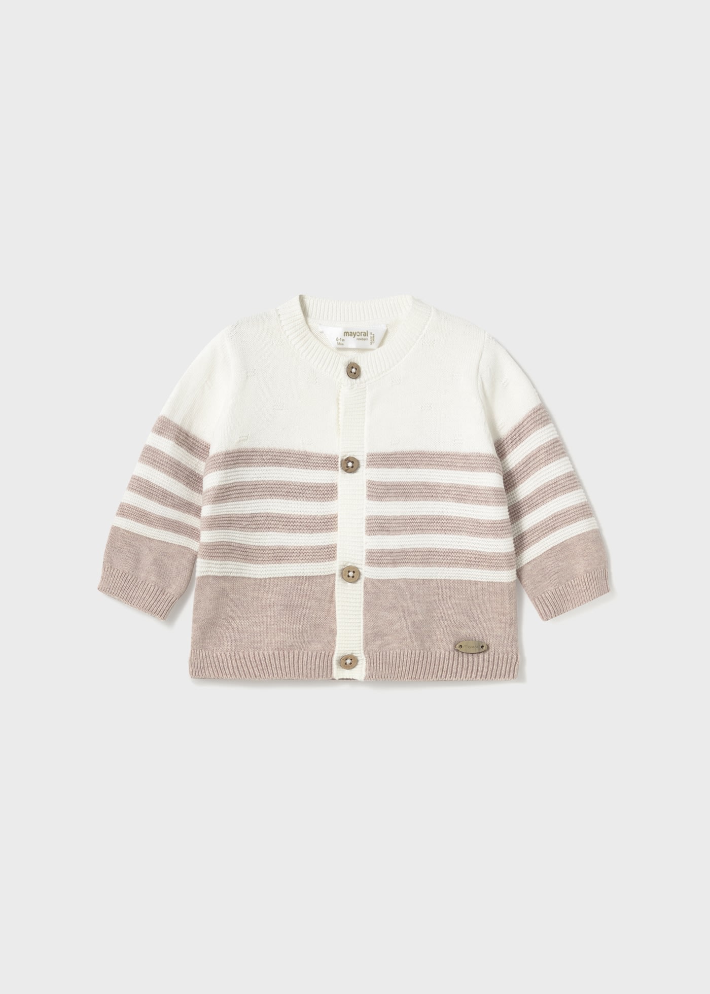 Set 3 piese tricot cu cardigan nou-nascut