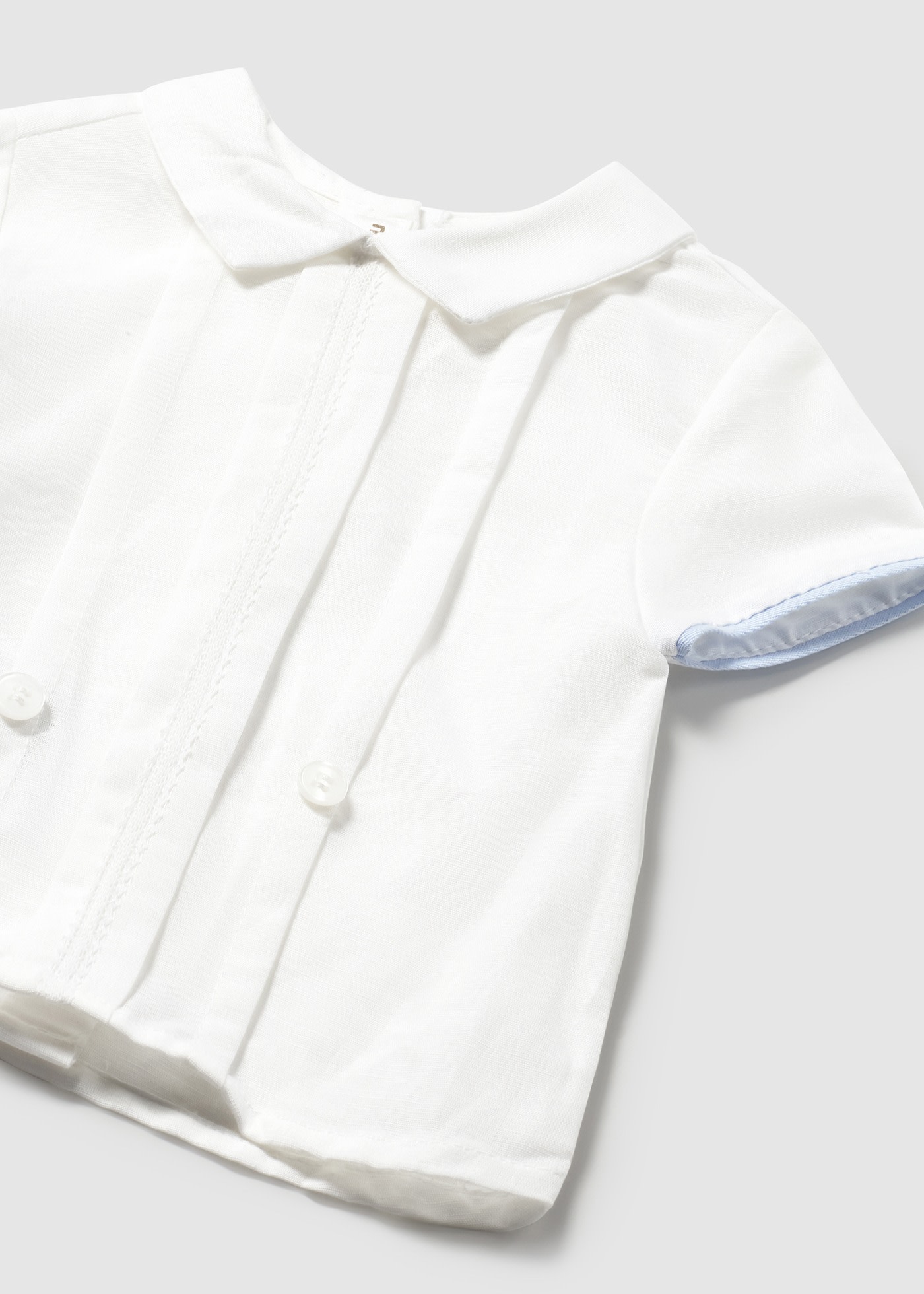 Newborn boy formal shorts and shirt set