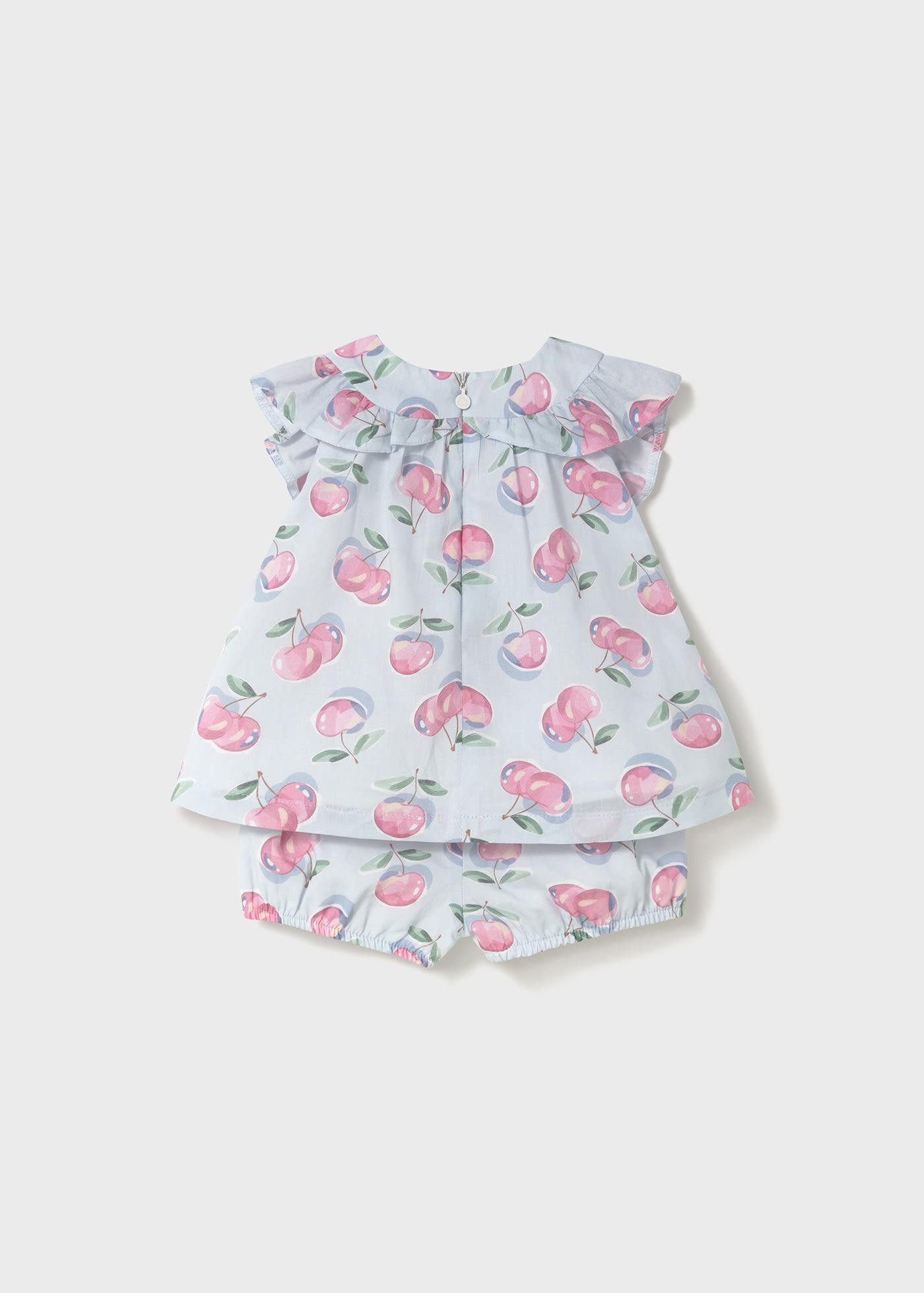 Ensemble pantalon bouffant et blouse à fruits bébé