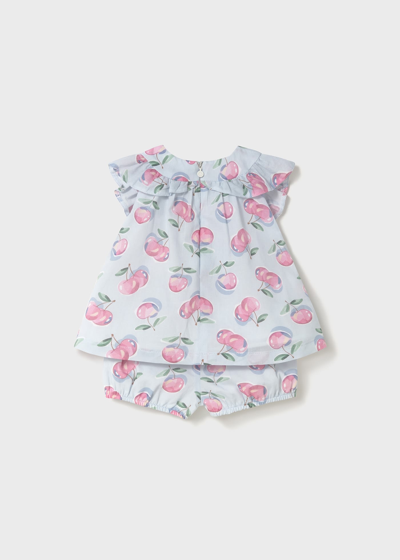 Set short si bluza cu fructe bebe
