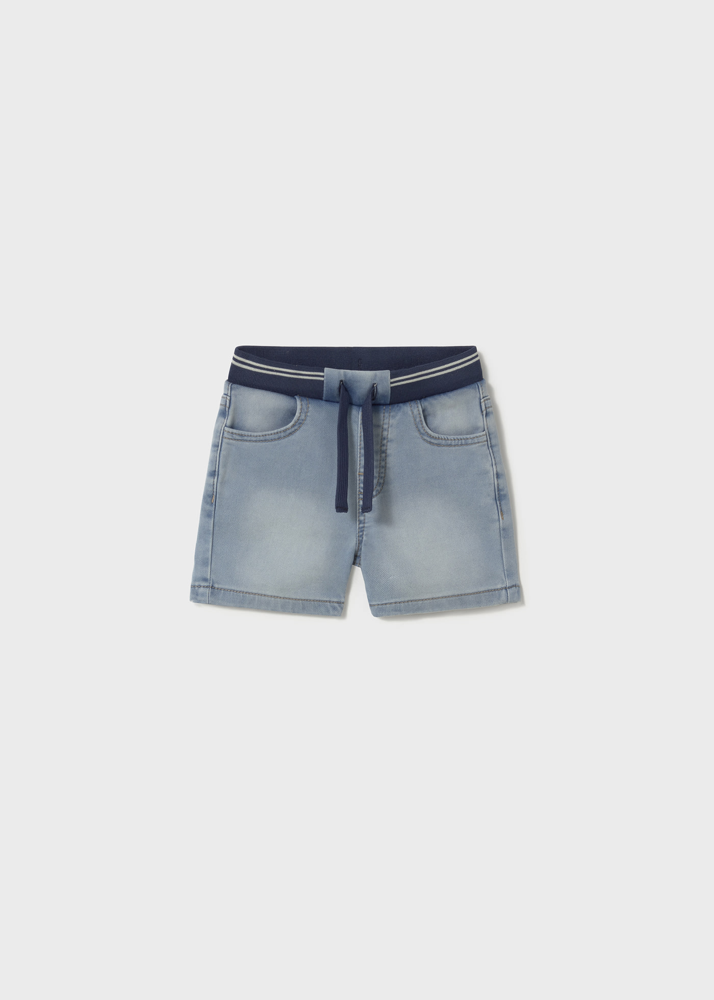 Baby denim shorts with elasticated waistband