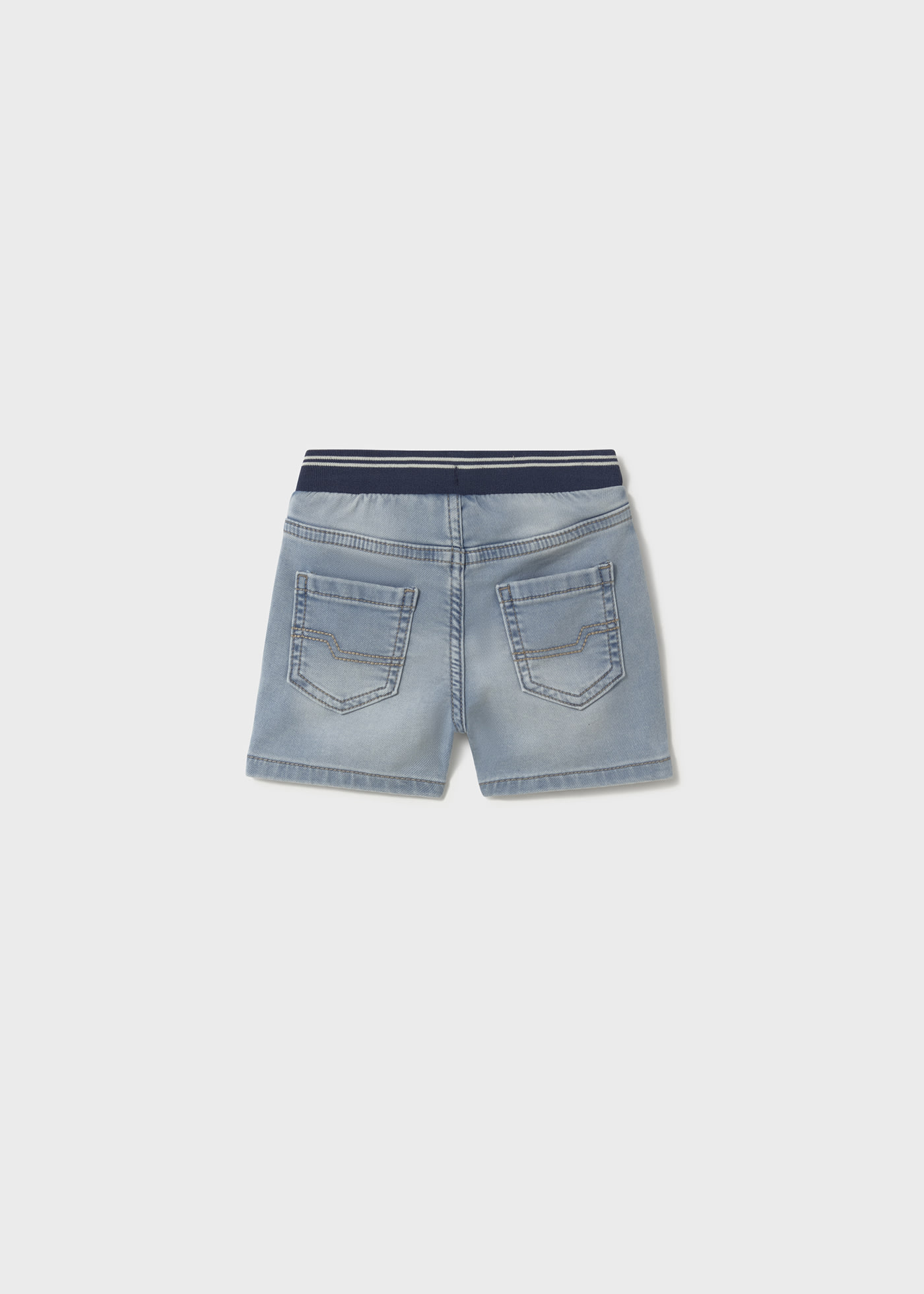 Baby denim shorts with elasticated waistband