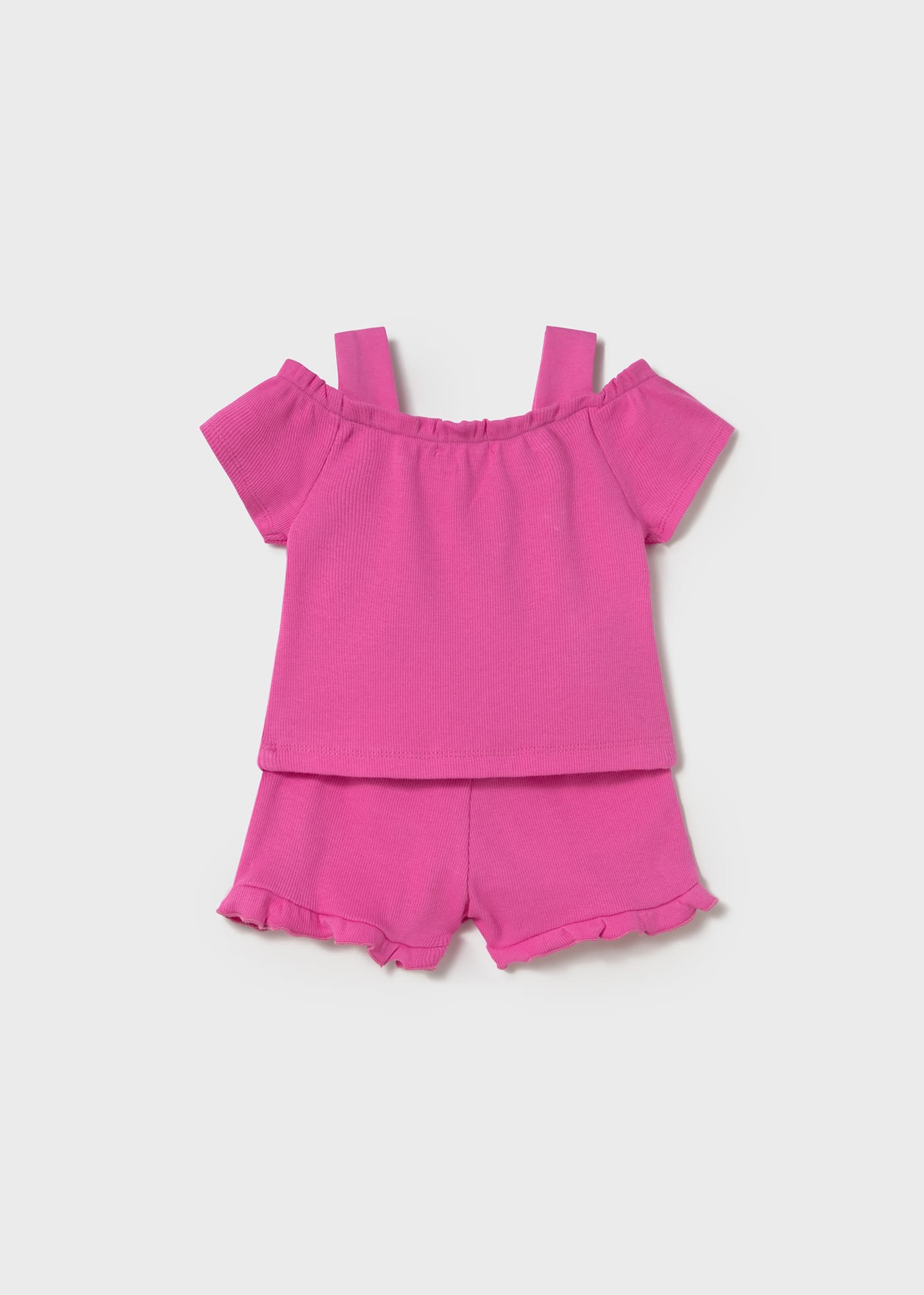 Completo pantaloncino e maglietta neonata