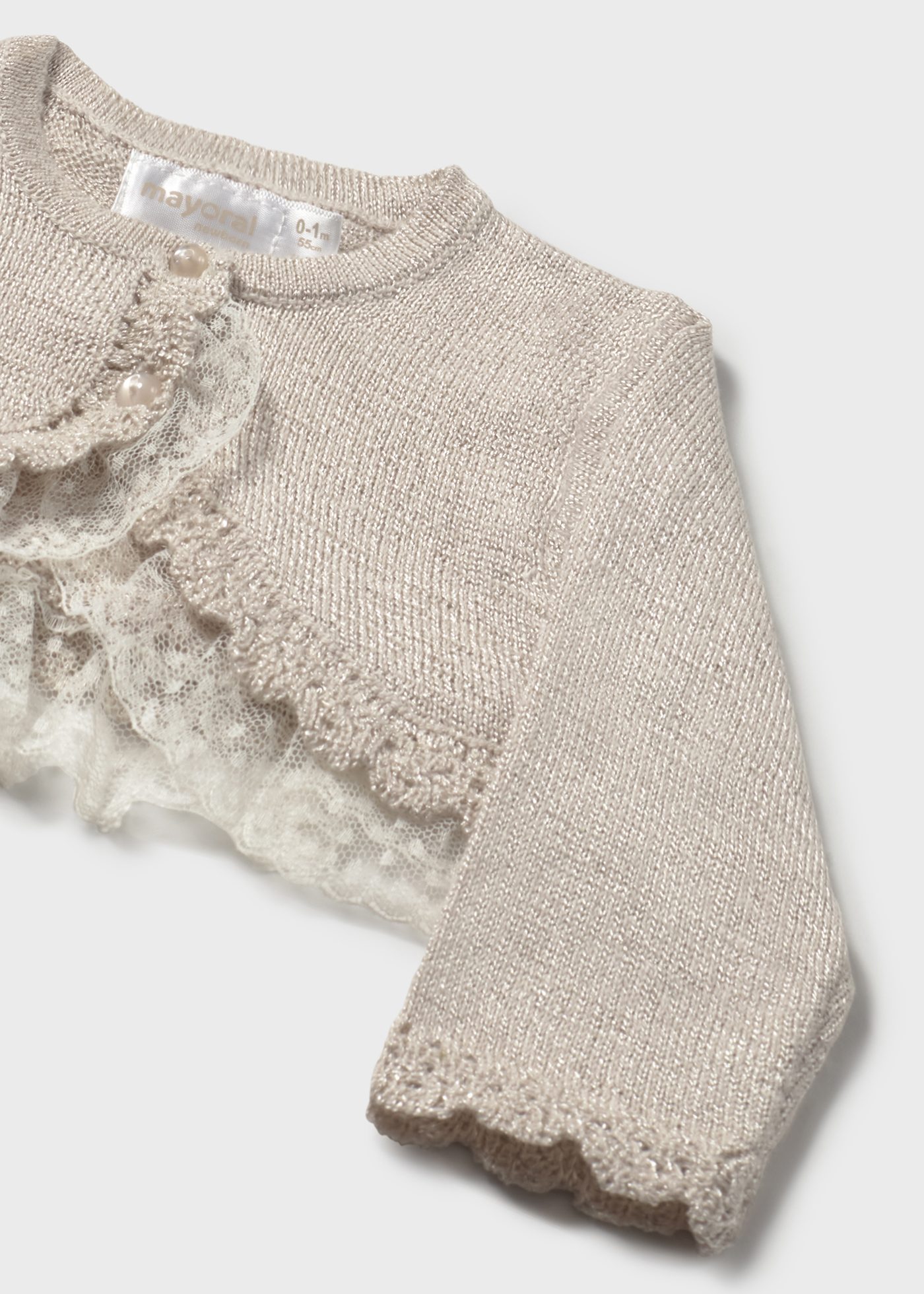 Newborn girl tricot cardigan