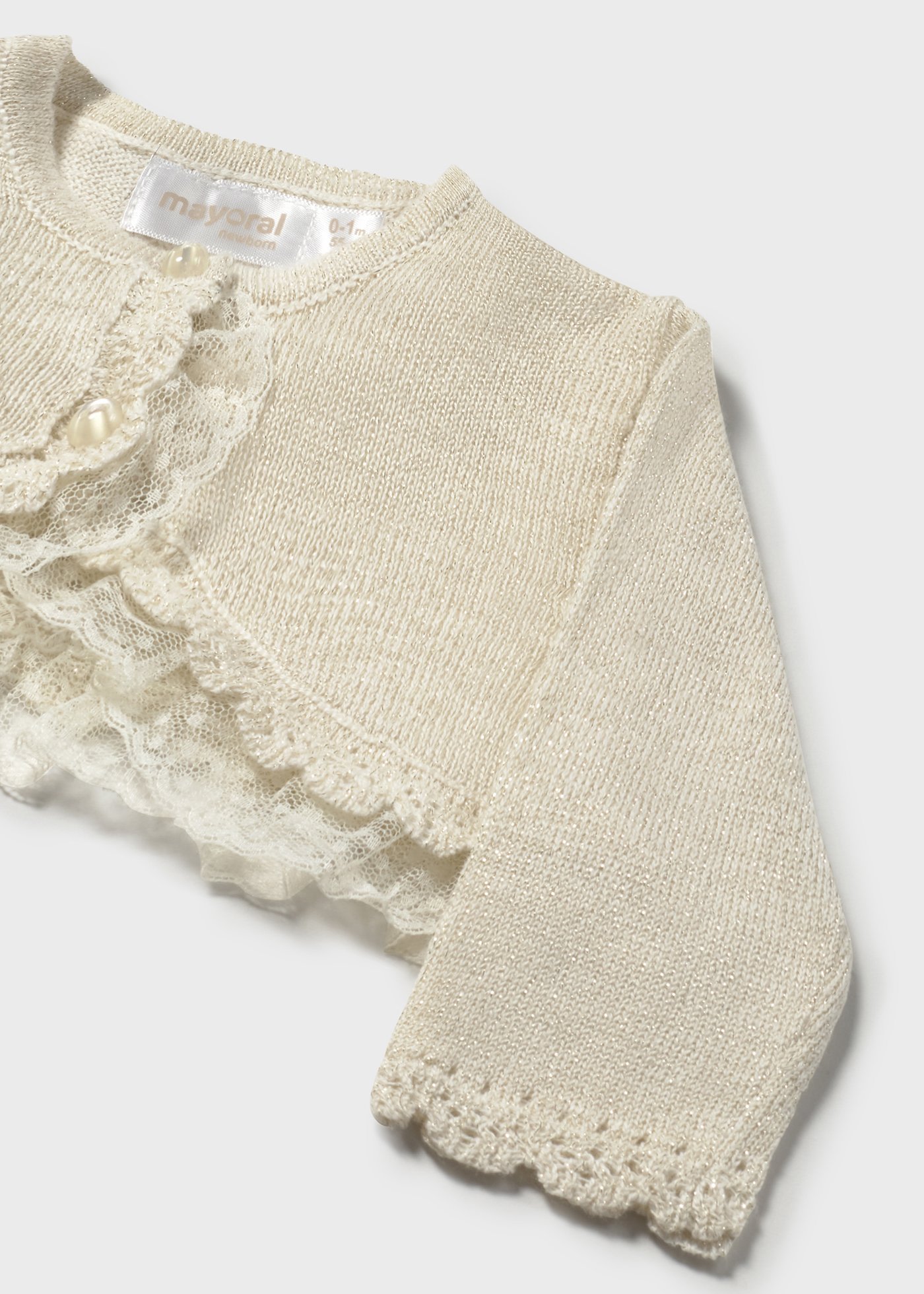 Newborn girl tricot cardigan