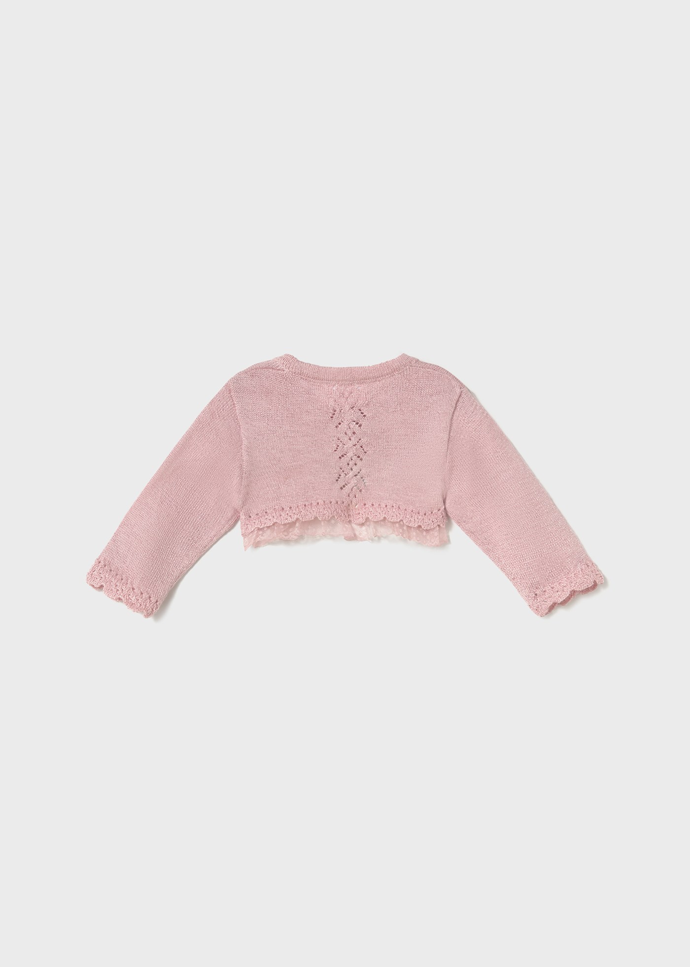 Bolero tricot ceremonie nou-nascut