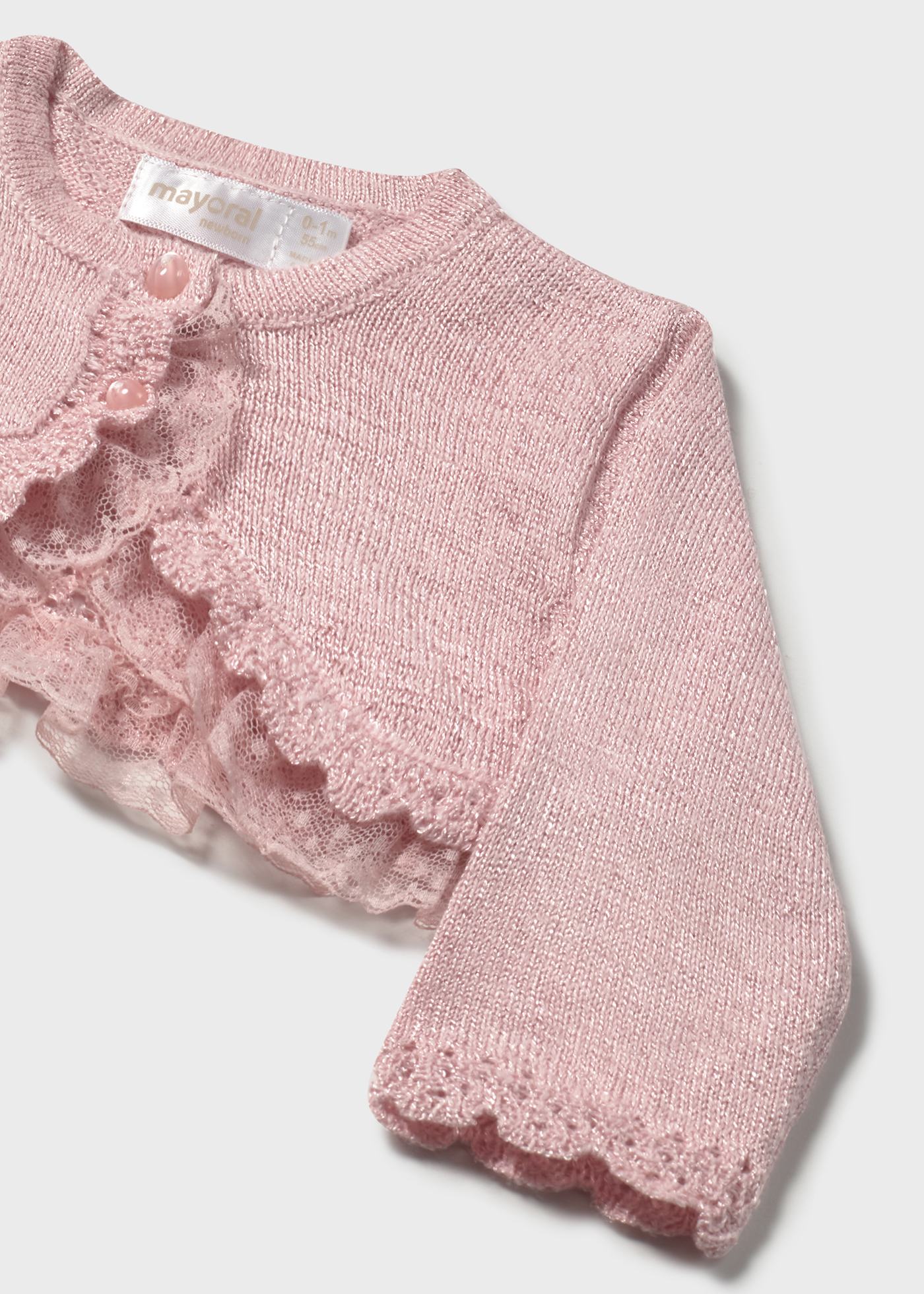 Newborn girl tricot cardigan