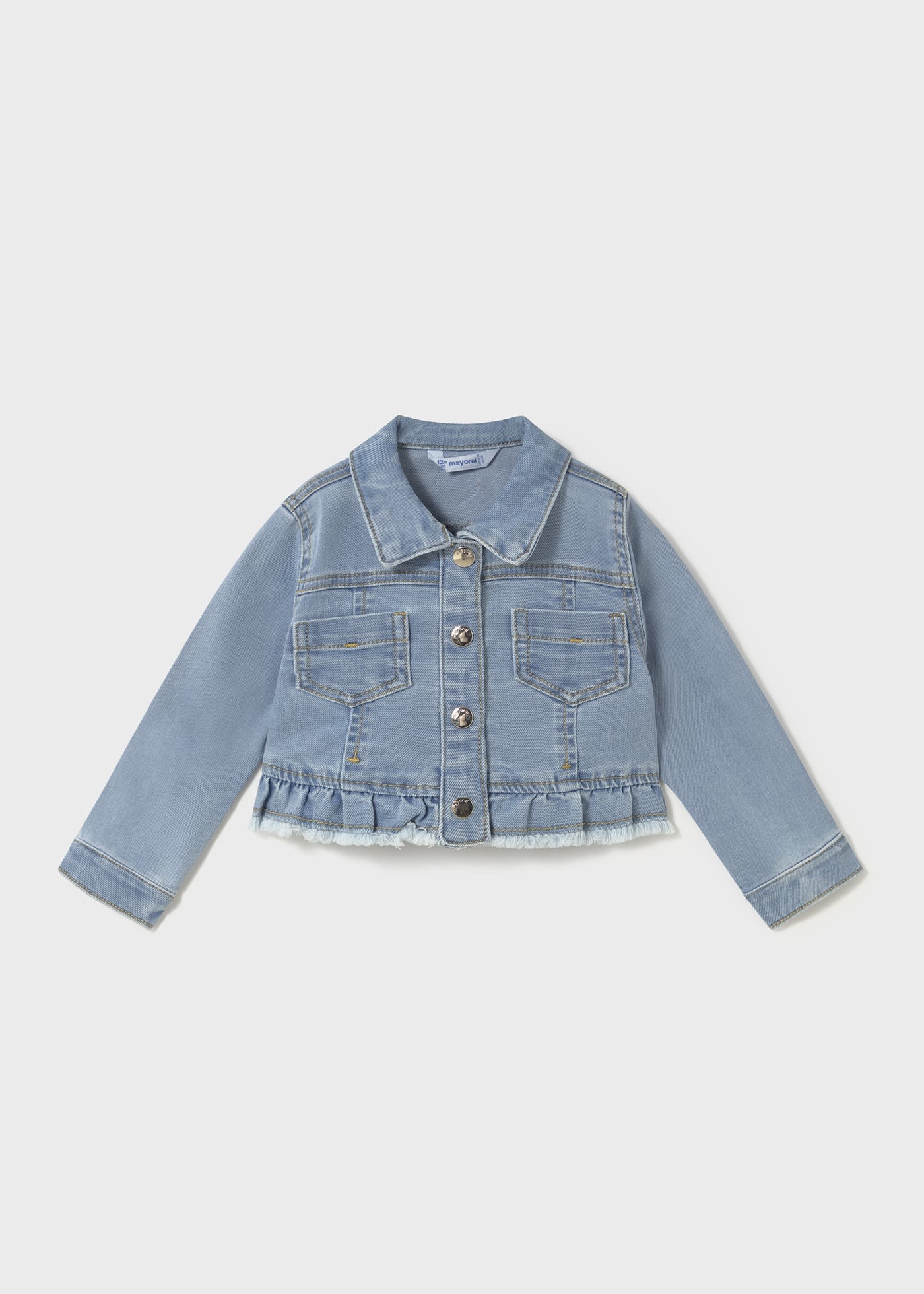 Baby ruffle denim jacket