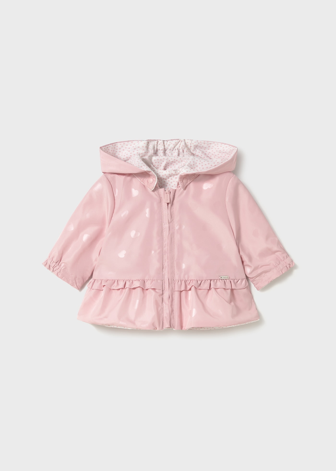 Newborn girl reversible jacket