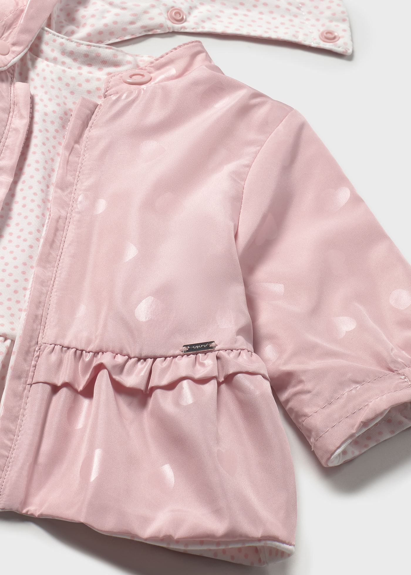 Newborn girl reversible jacket