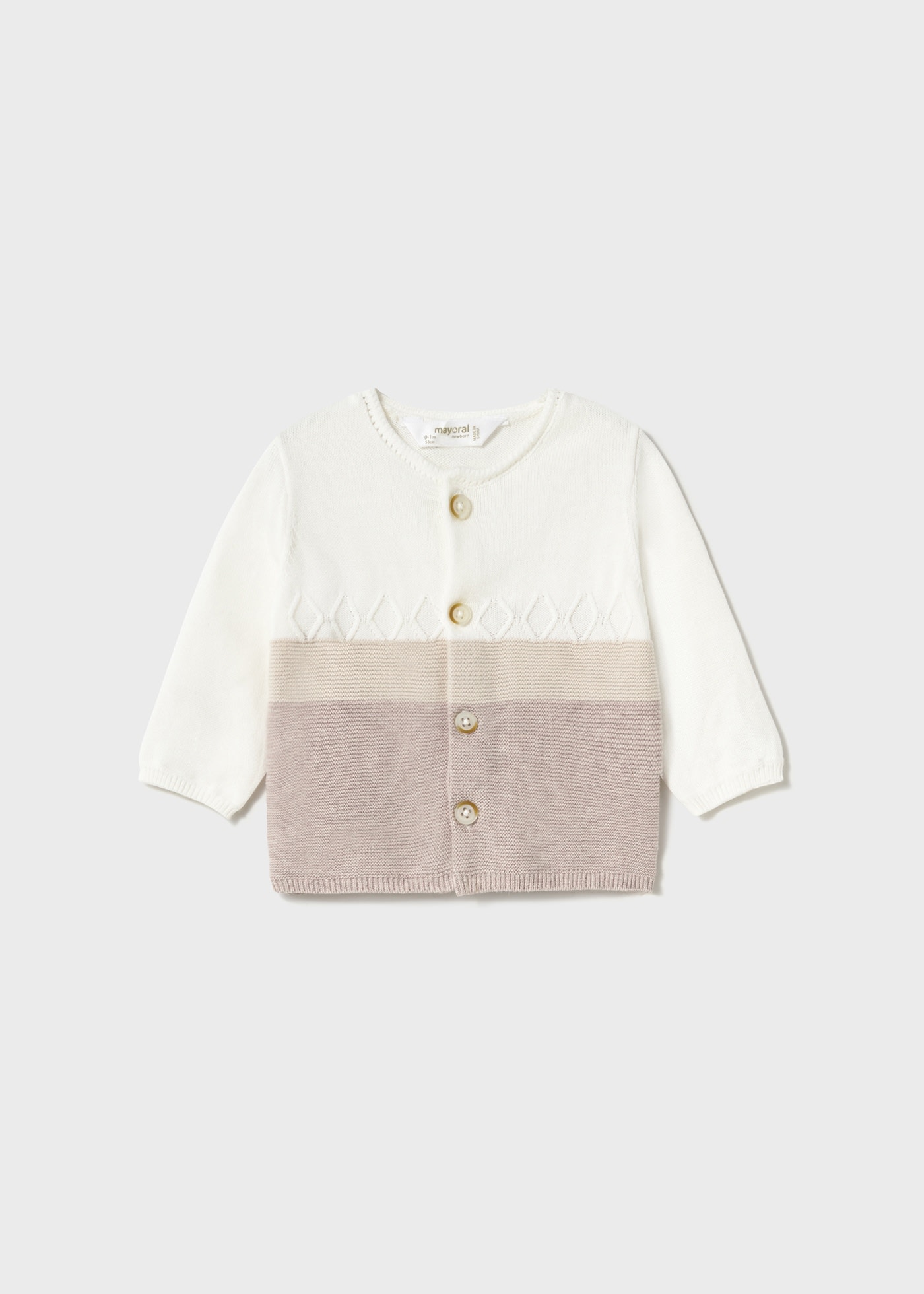 Conjunto3 peças tricot recém nascido