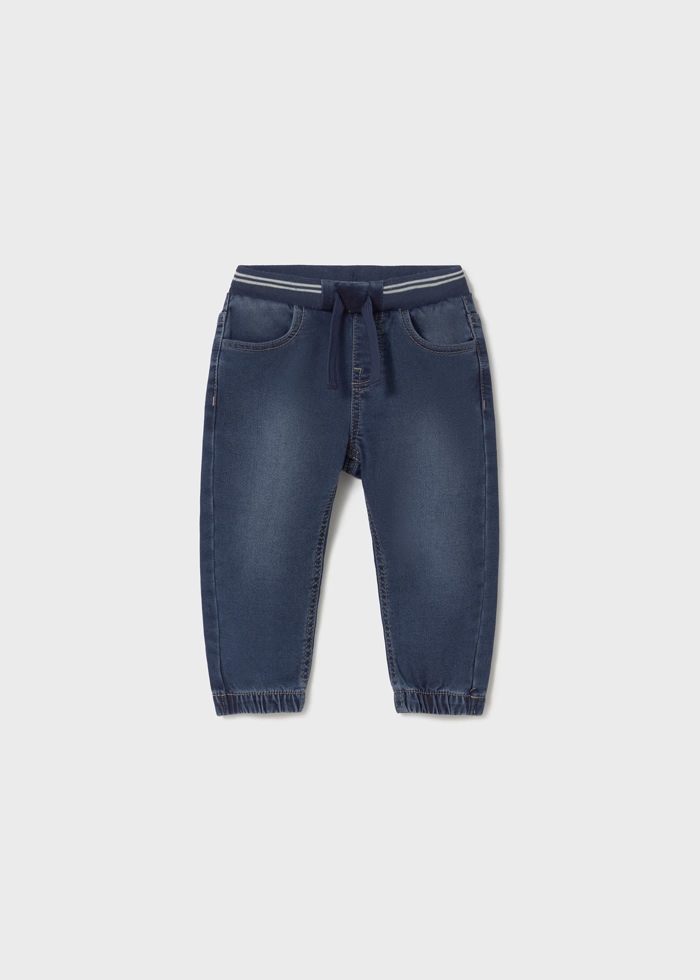Pantaloni lungi cu talie elastica bebe