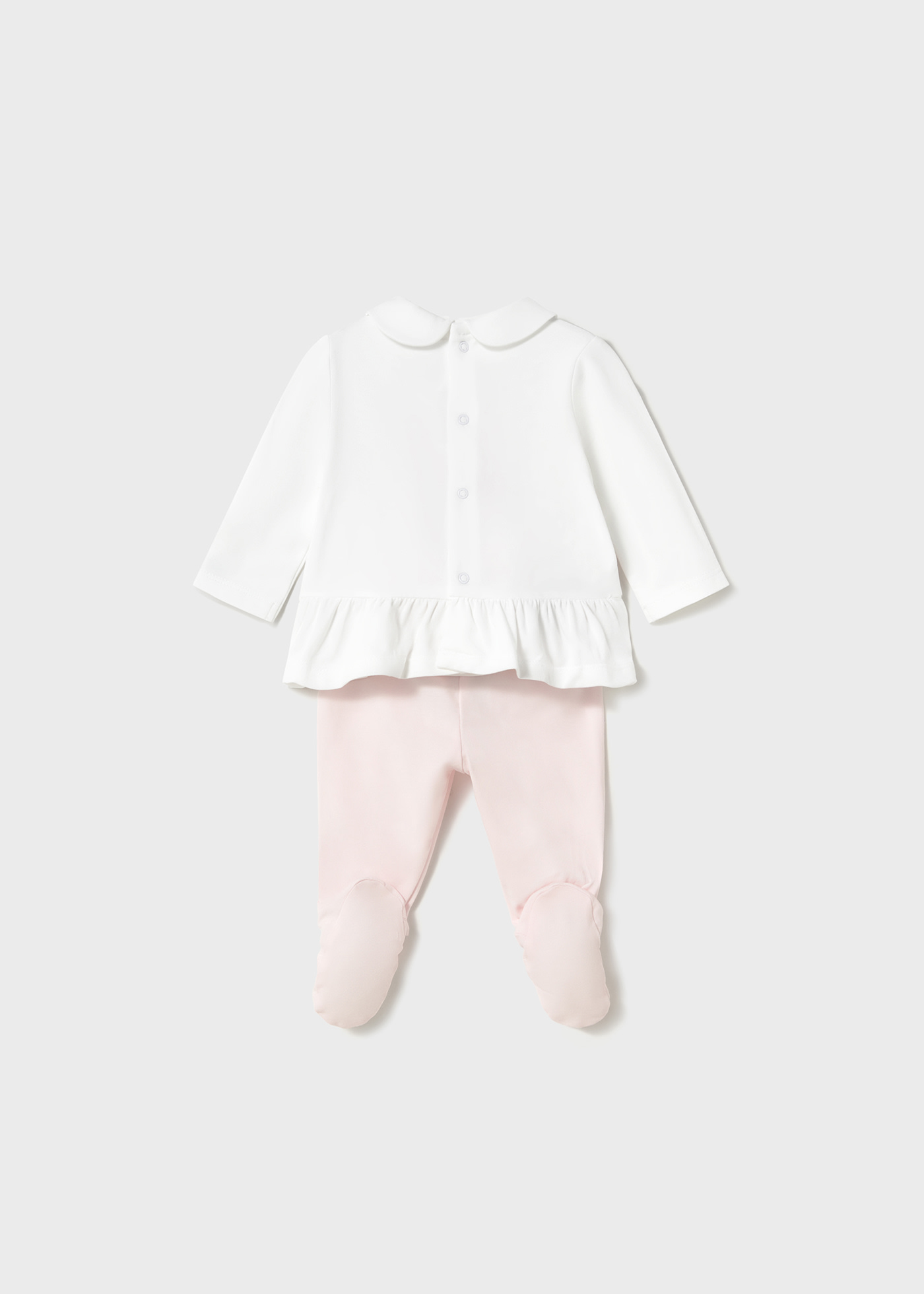 Completo ghettina e maglietta manica lunga neonata