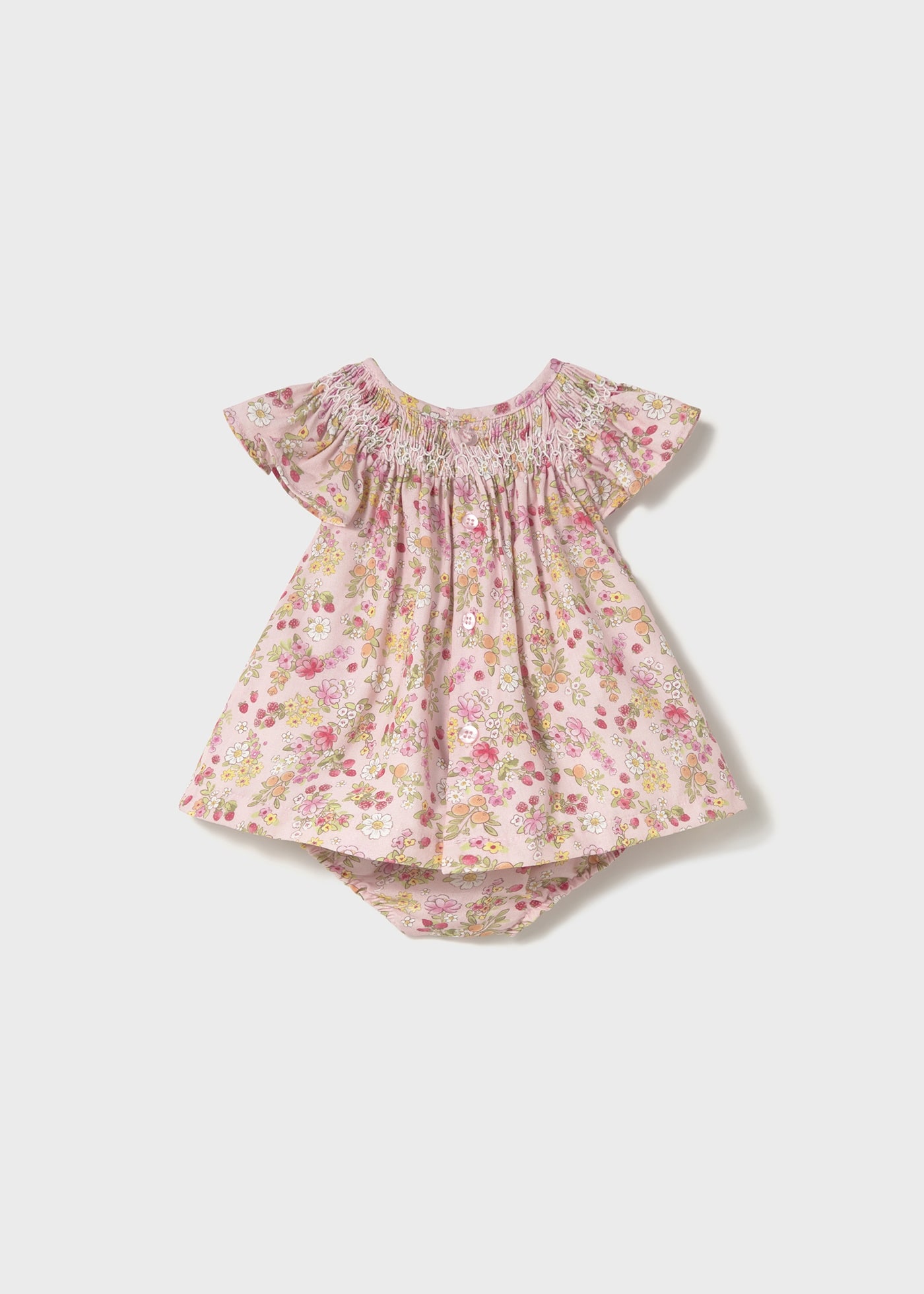 Robe à fleurs avec bloomer nouveau-né