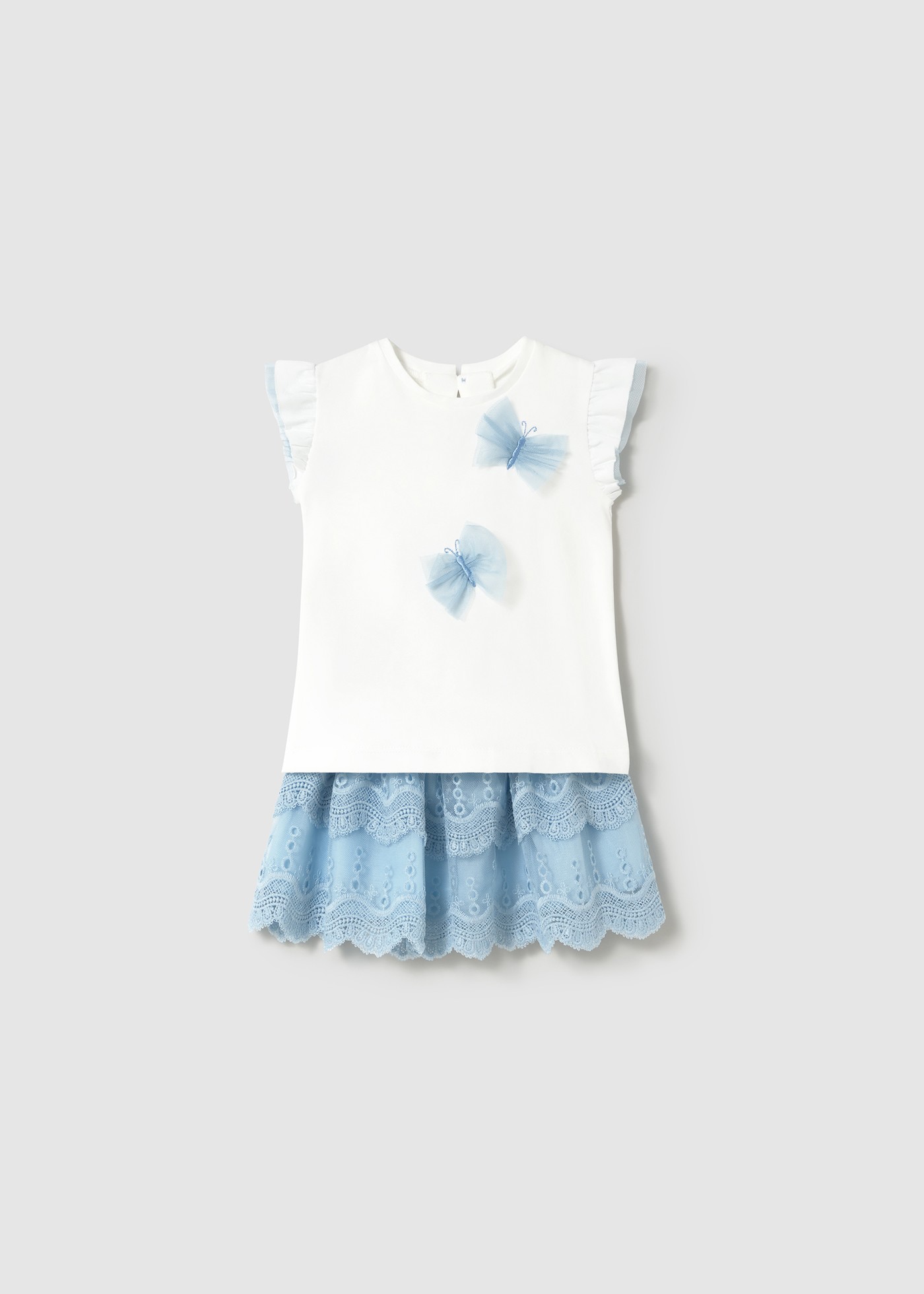 Set fusta tul si tricou bebe