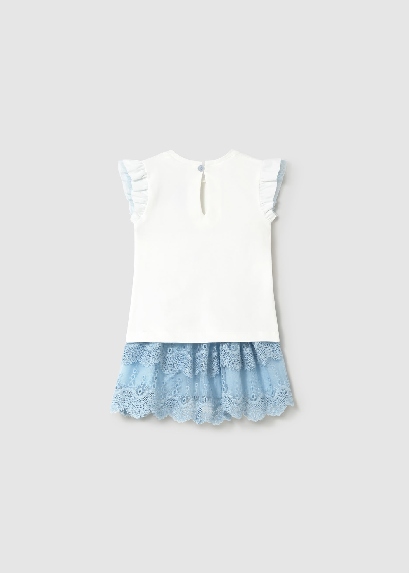 Set fusta tul si tricou bebe