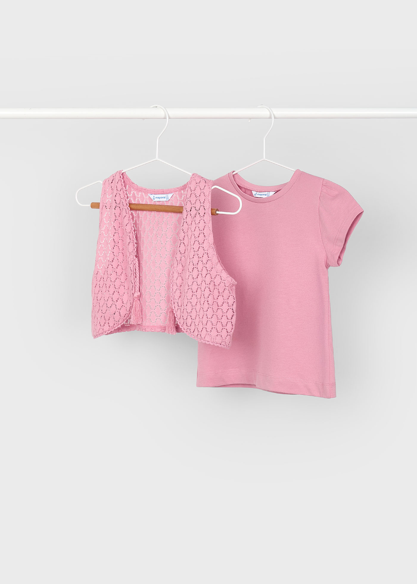 Maglietta con gilet bambina