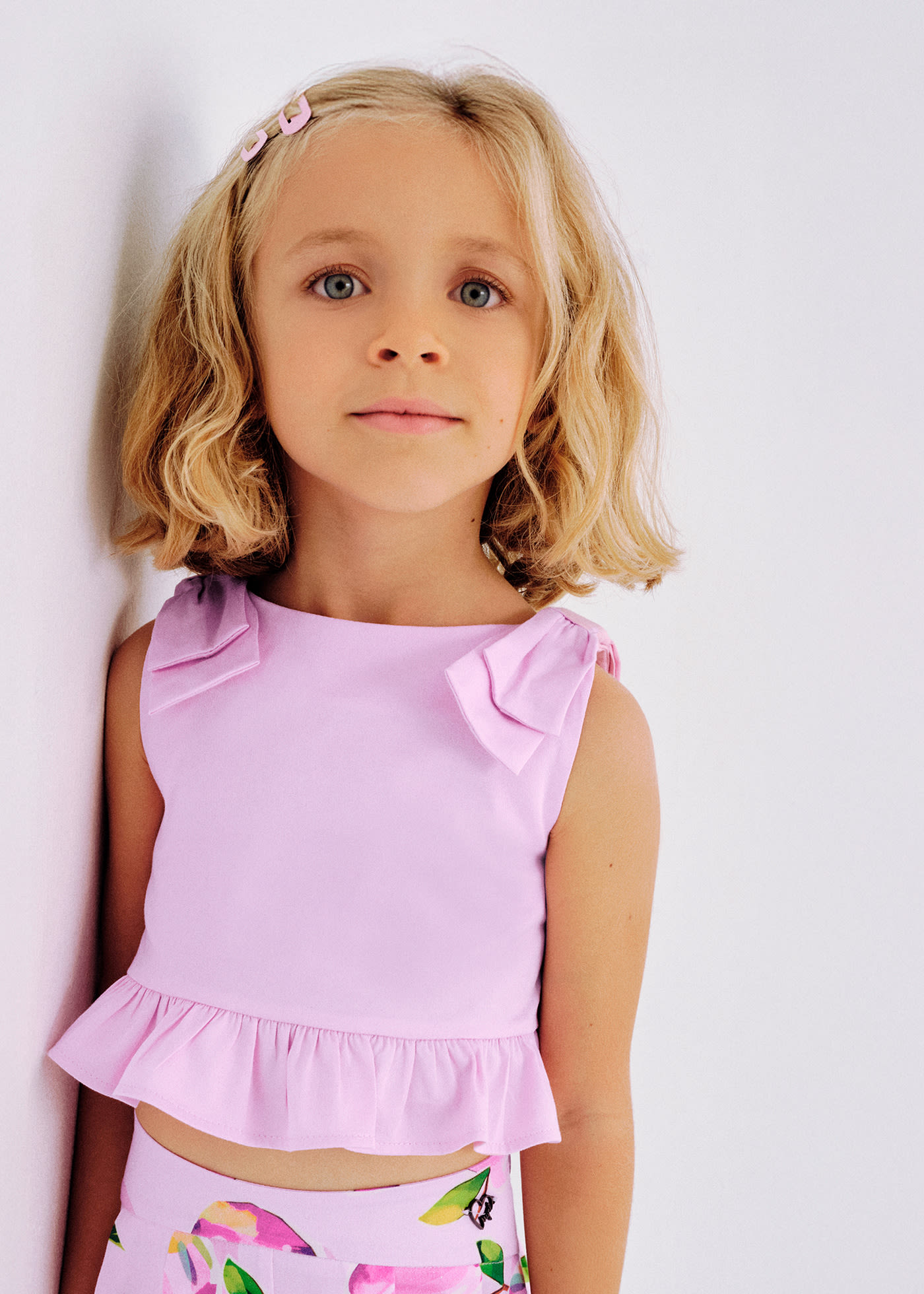 Top fiocco bambina