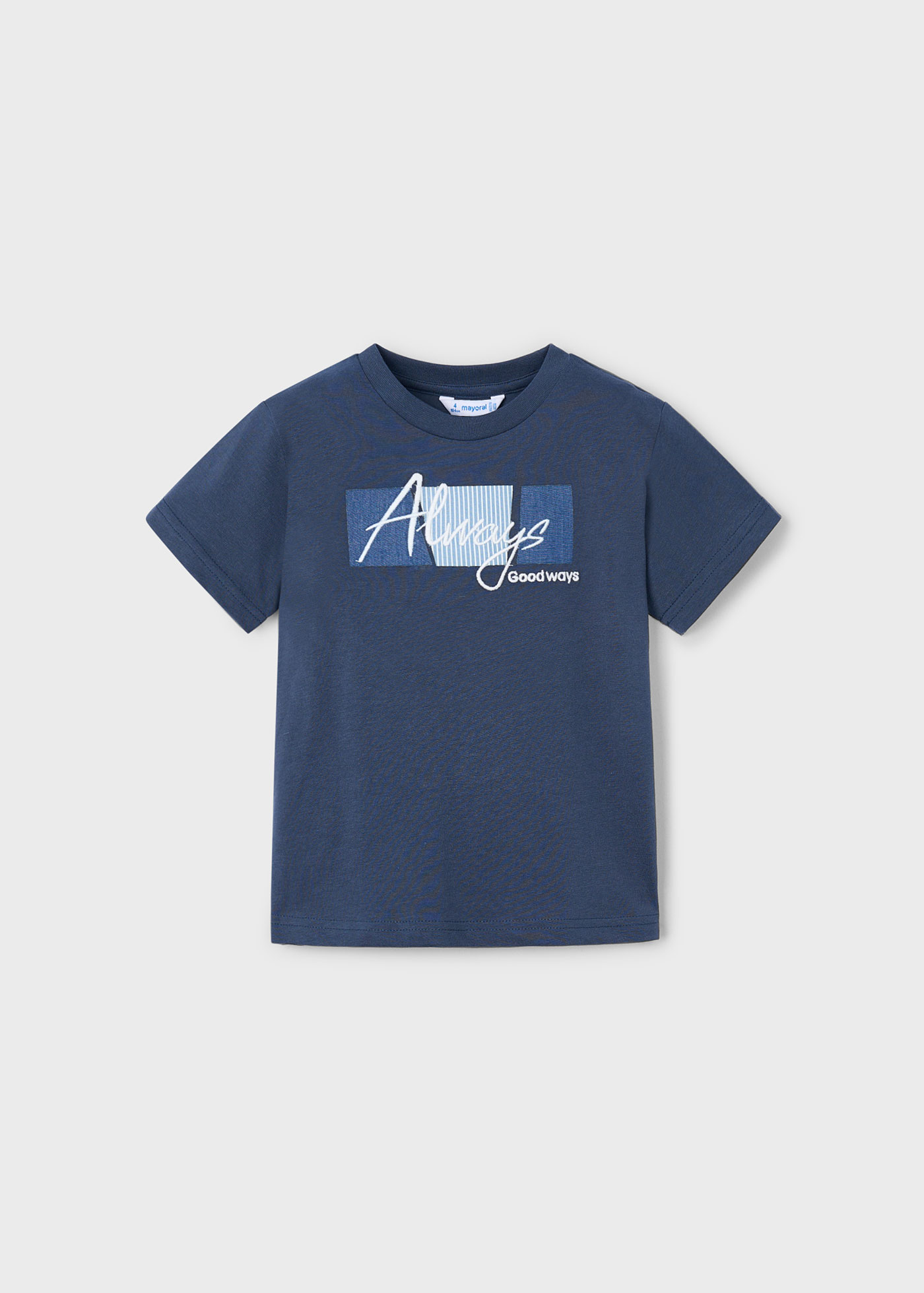 Boy T-Shirt with Text Appliqué