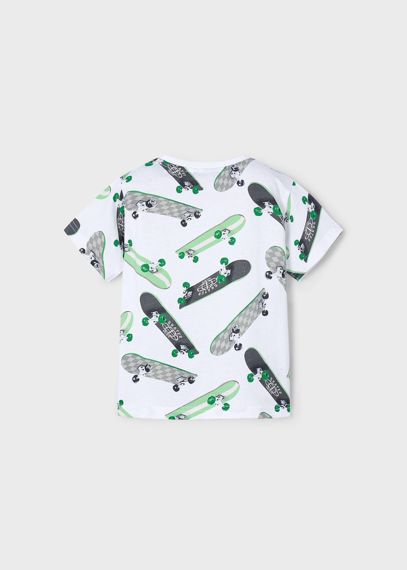 Tricou imprimat skateboard baiat