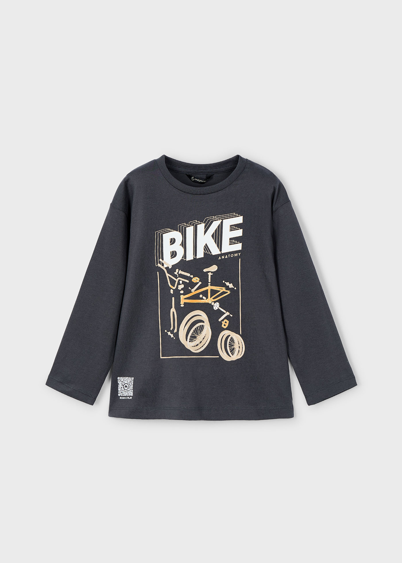 Tricou maneca lunga bicicleta baiat