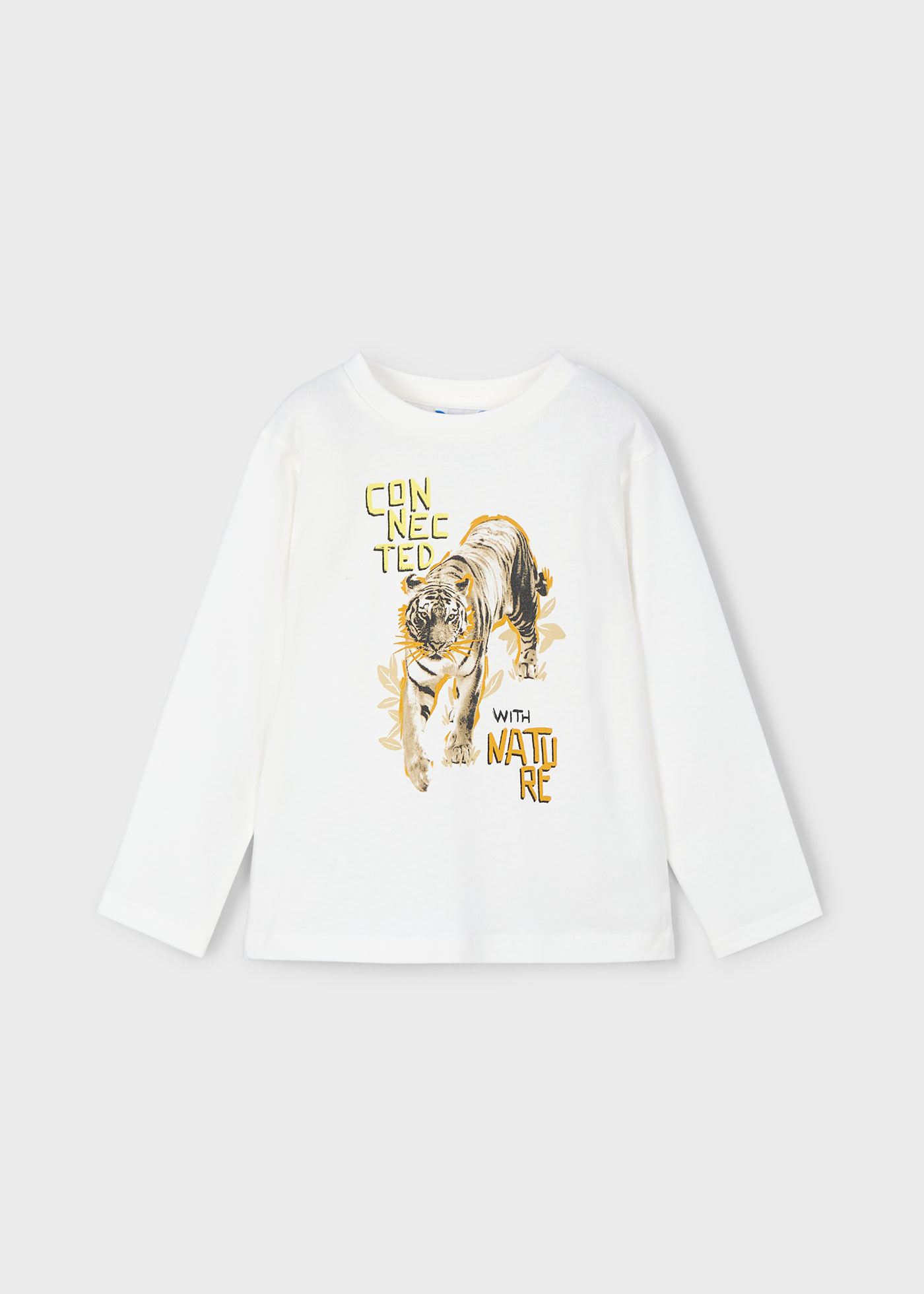 Camiseta manga larga tigre niño