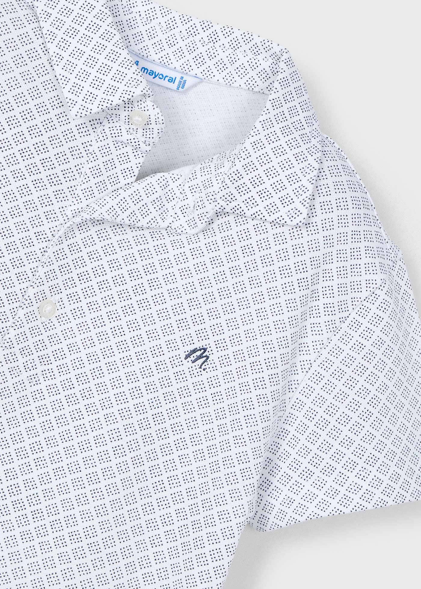 Polo estampado geométrico menino