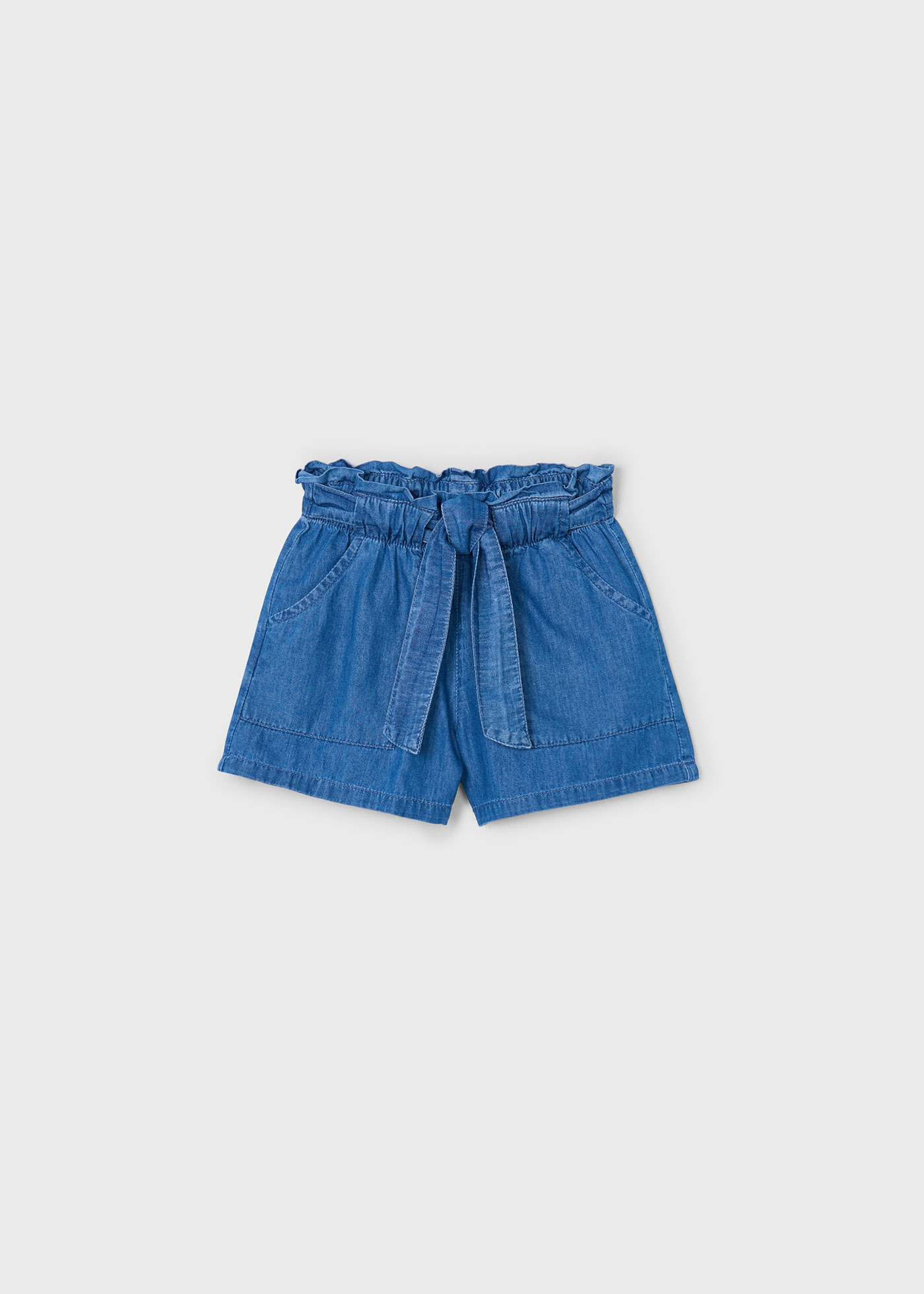 Girl tie waist shorts