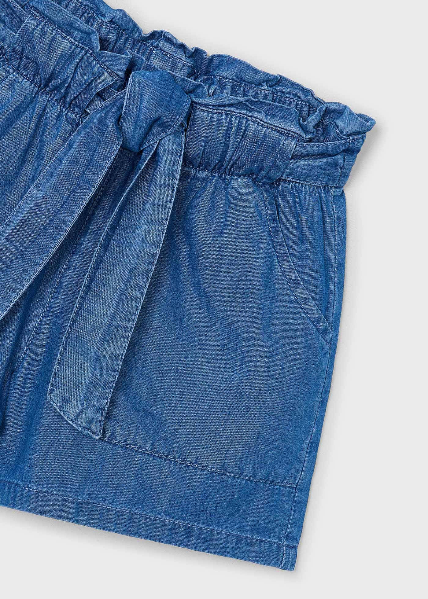 Pantalón corto lazada niña