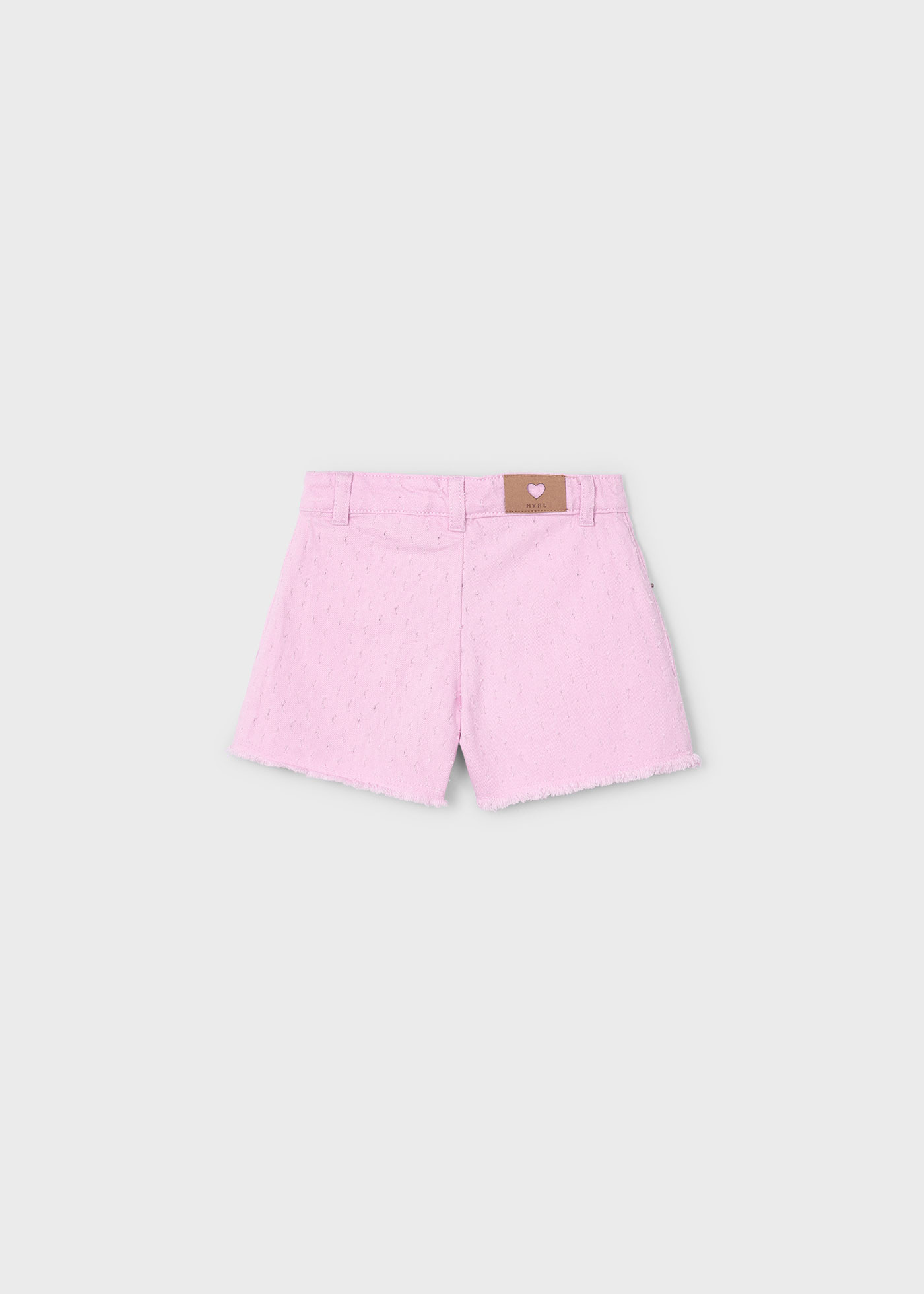 Pantaloncino orlo sfrangiato bambina