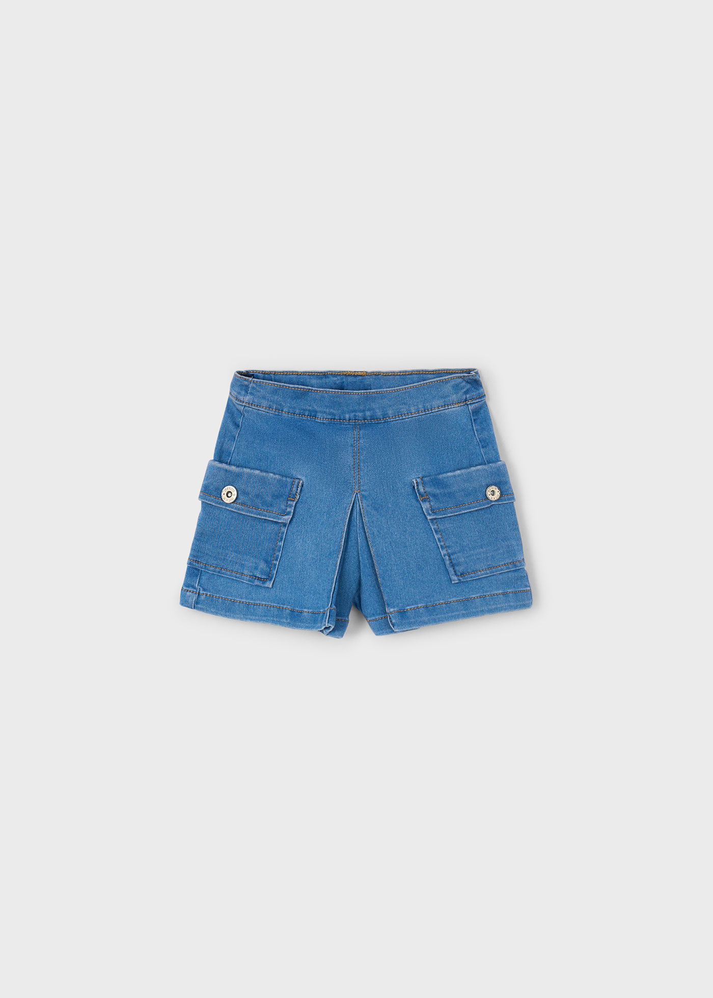 Short de mezclilla cargo niña