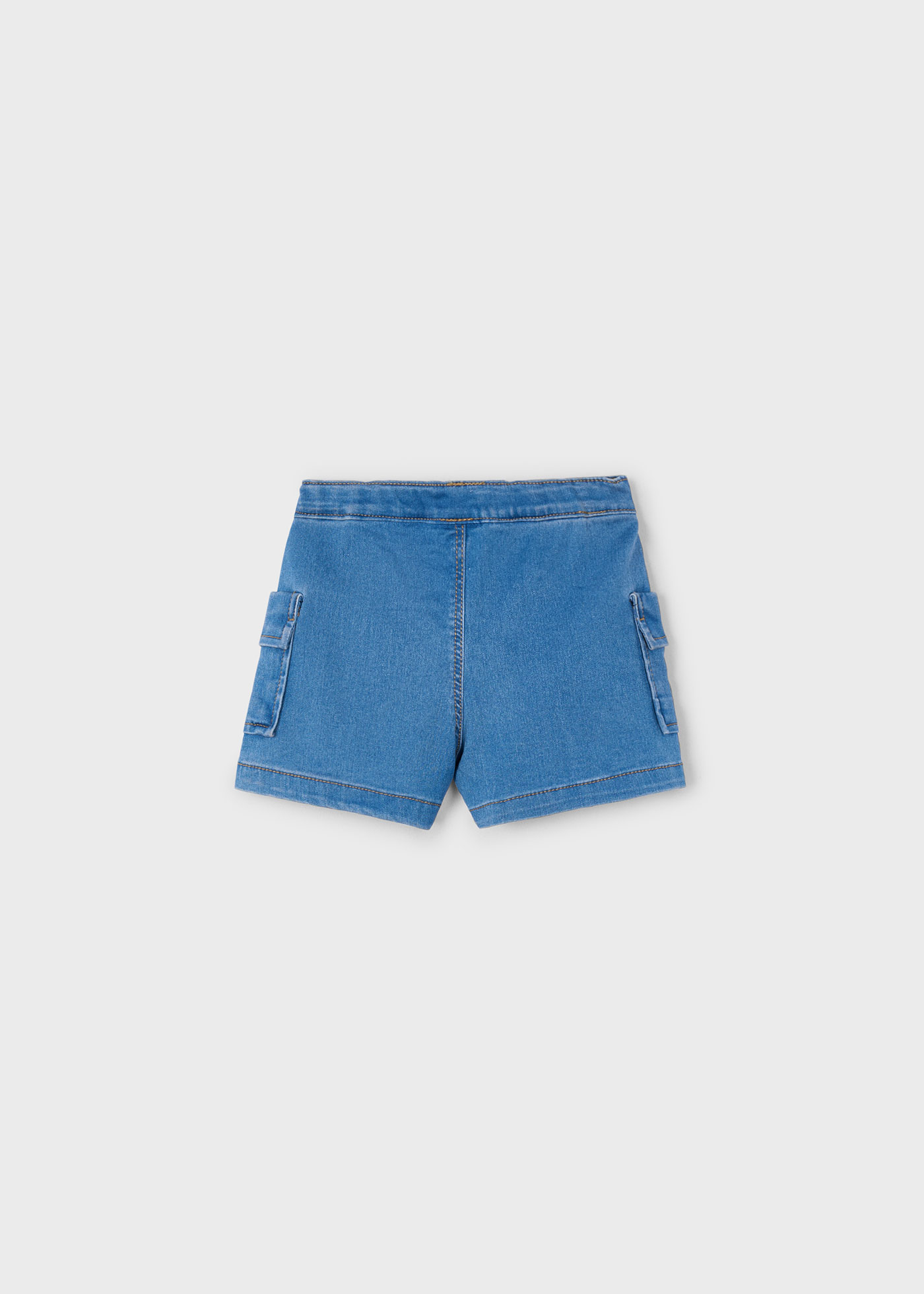 Short de mezclilla cargo niña