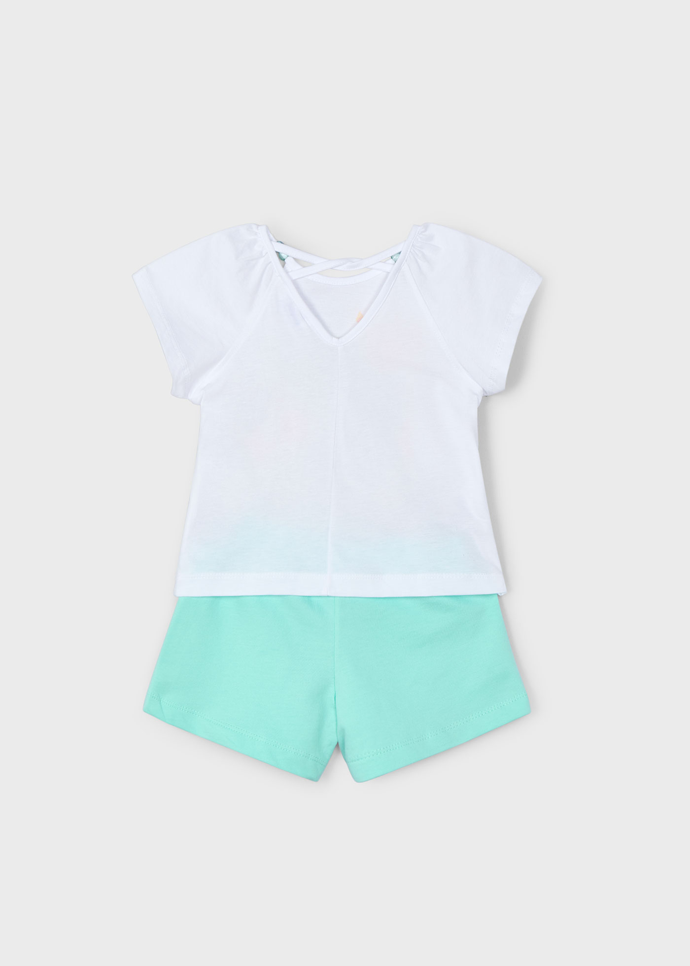 Conjunto calção e t-shirt menina