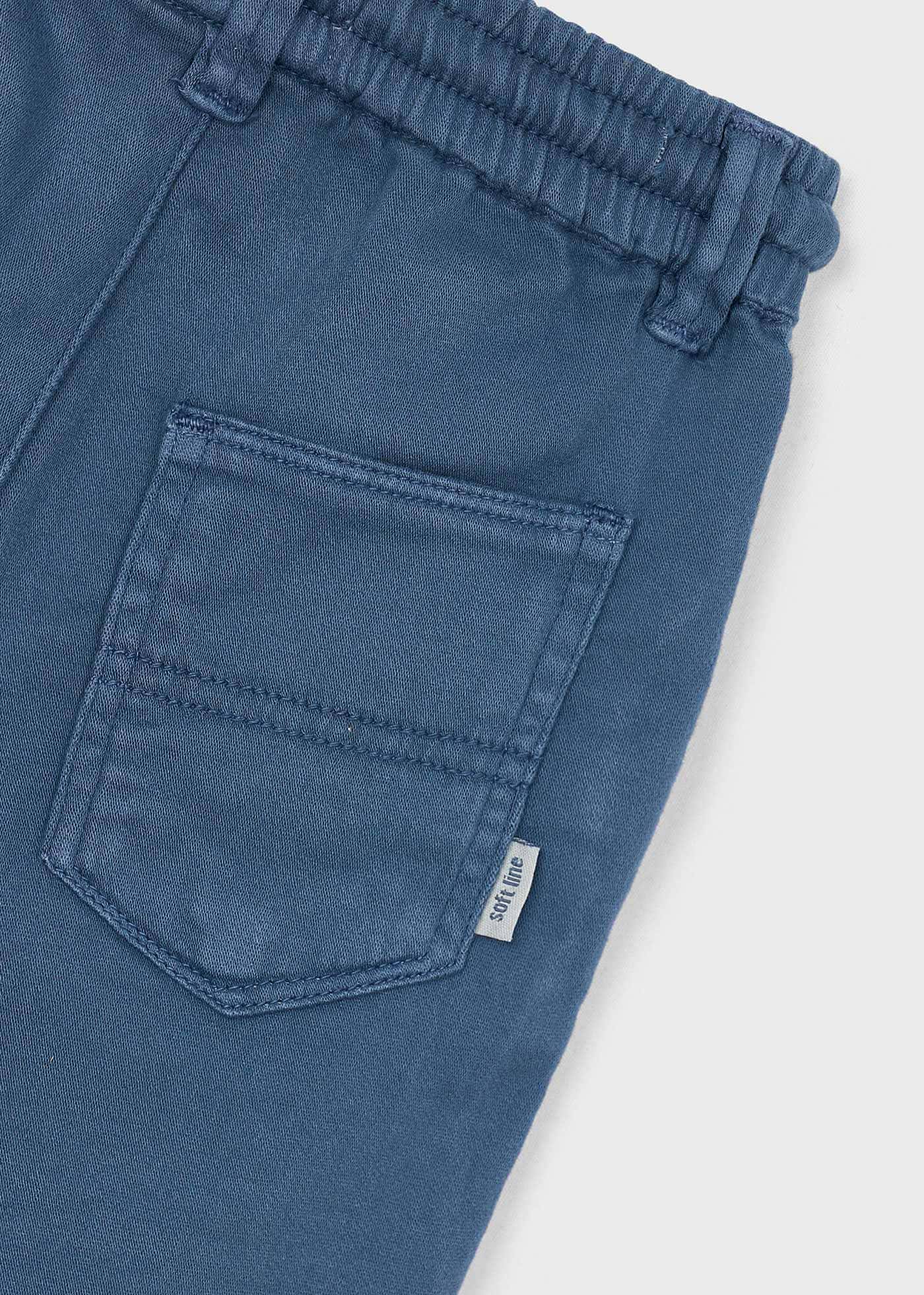 Boy twill shorts with drawstring