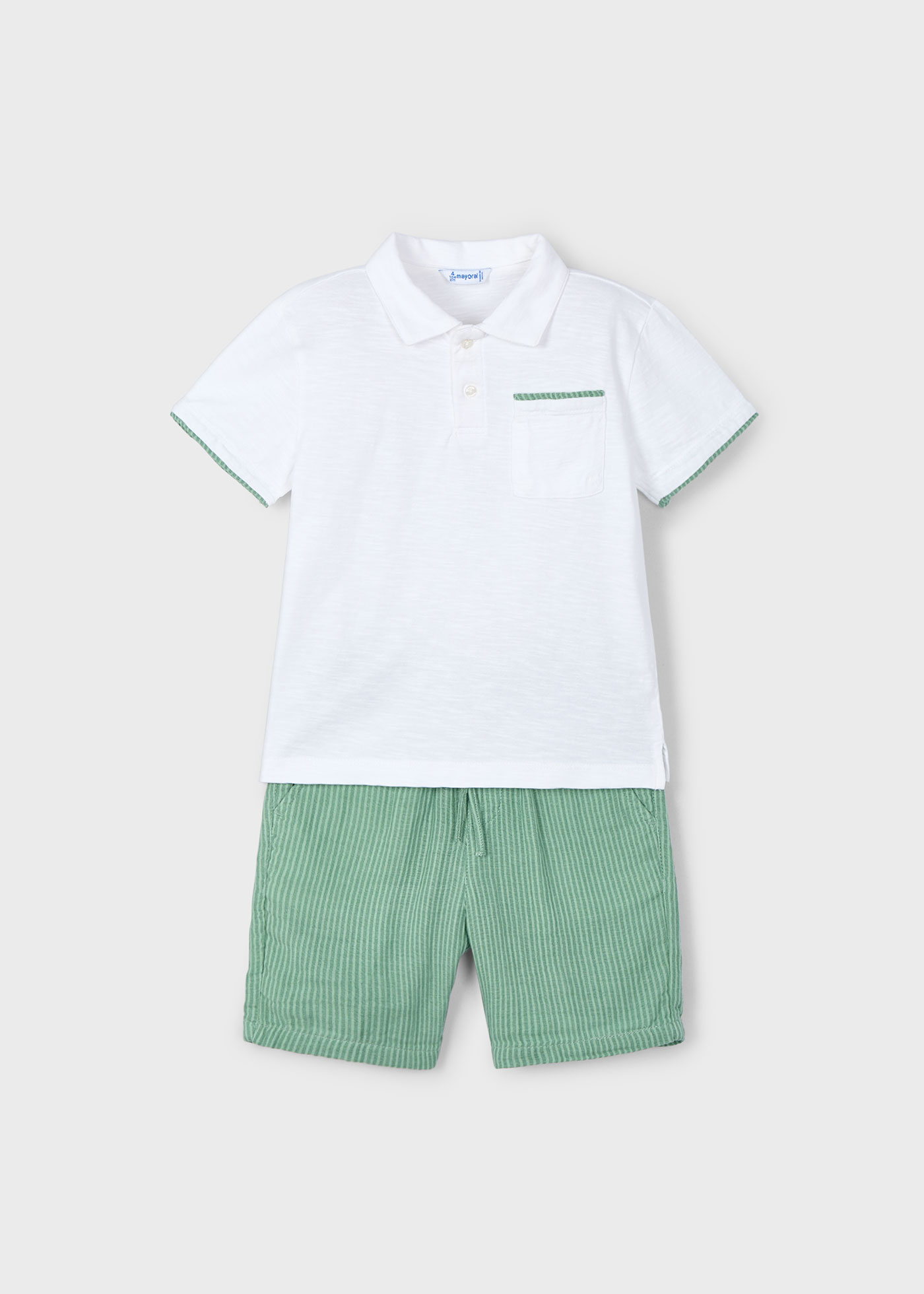 Conjunto bermuda y polo niño